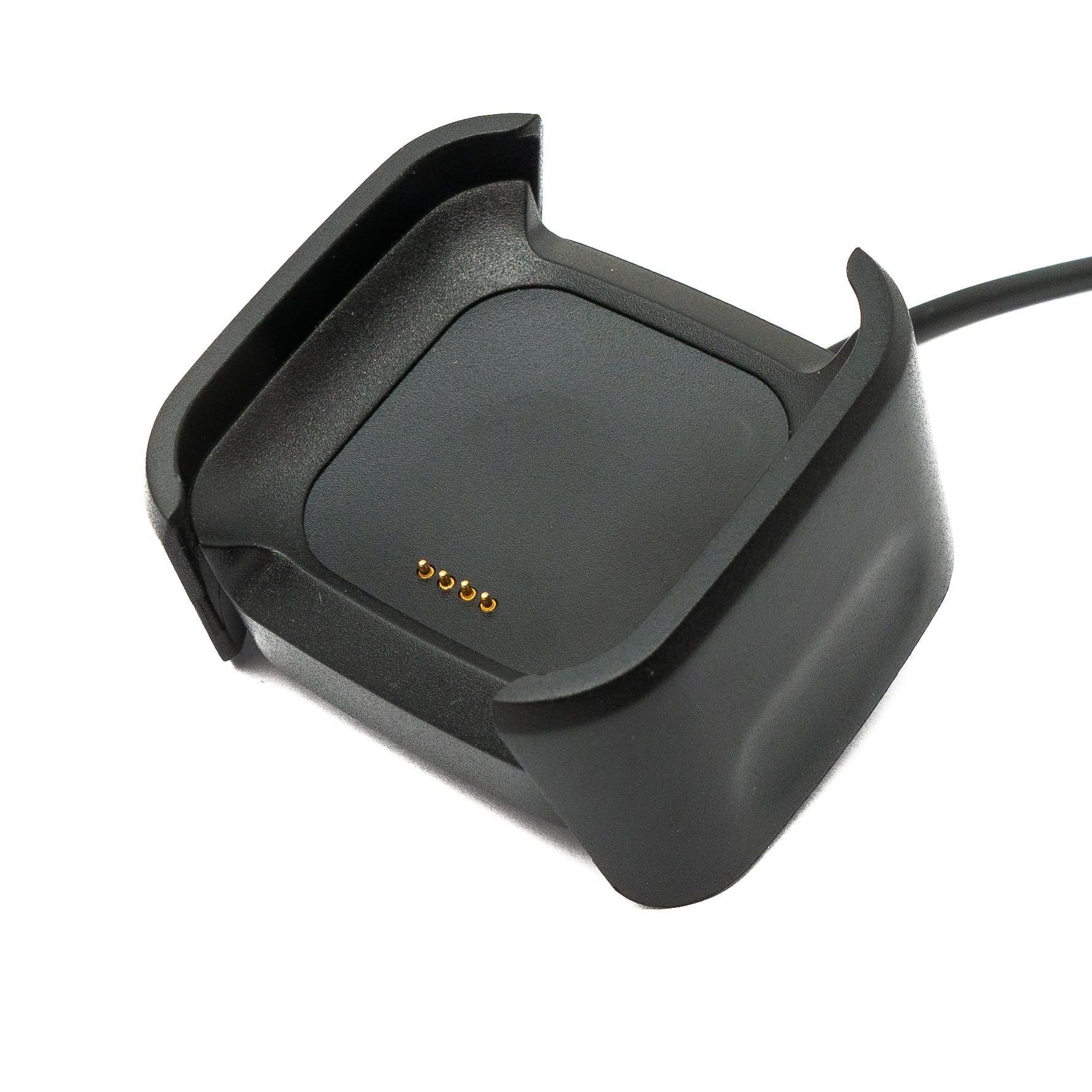 USB 2.0 Ladekabel 95 cm Für Fitbit Versa 2 Ladestation Magnetische Halterung Schwarz