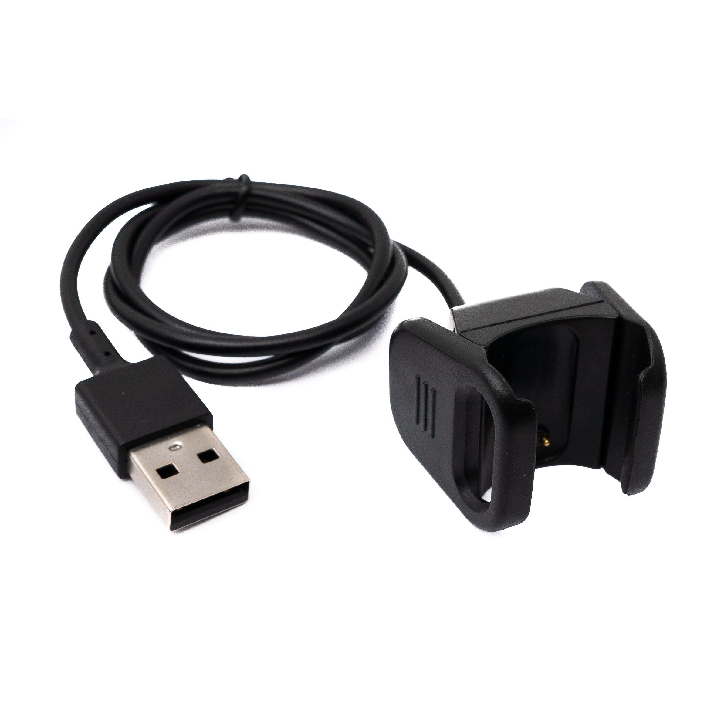 Systemhaus Zakaria USB 2.0 Ladekabel Für Fitbit Charge 3 Schwarz 54 cm Magnetisch Schnelles Aufladen