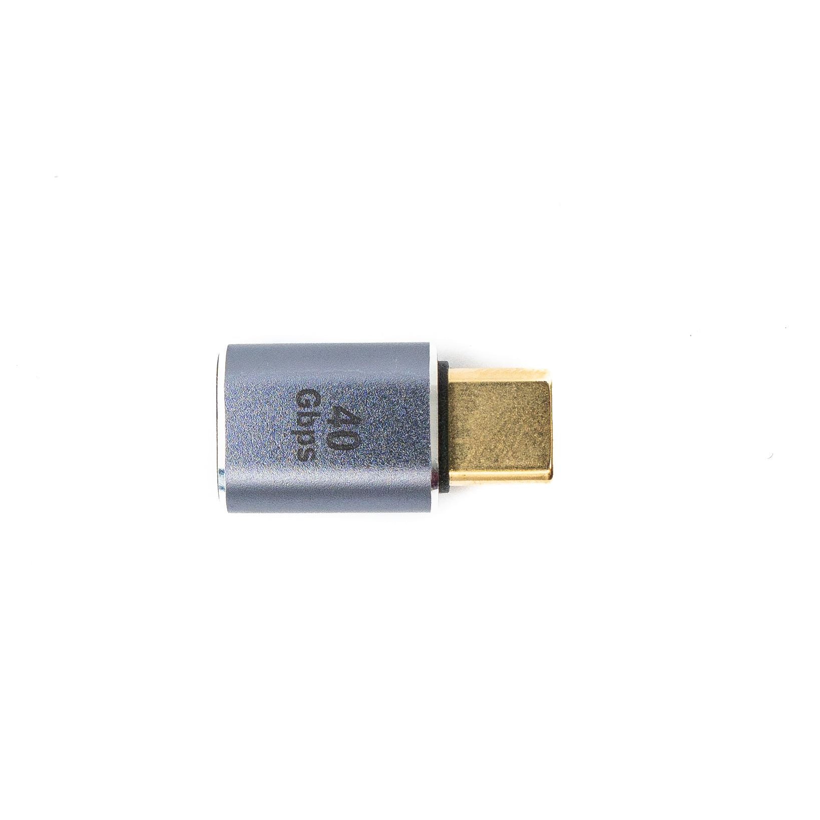 USB4 Adapter Typ C Stecker Zu Buchse 40 Gbit/s USB 4.0 Kabel In Grau Profi Qualität
