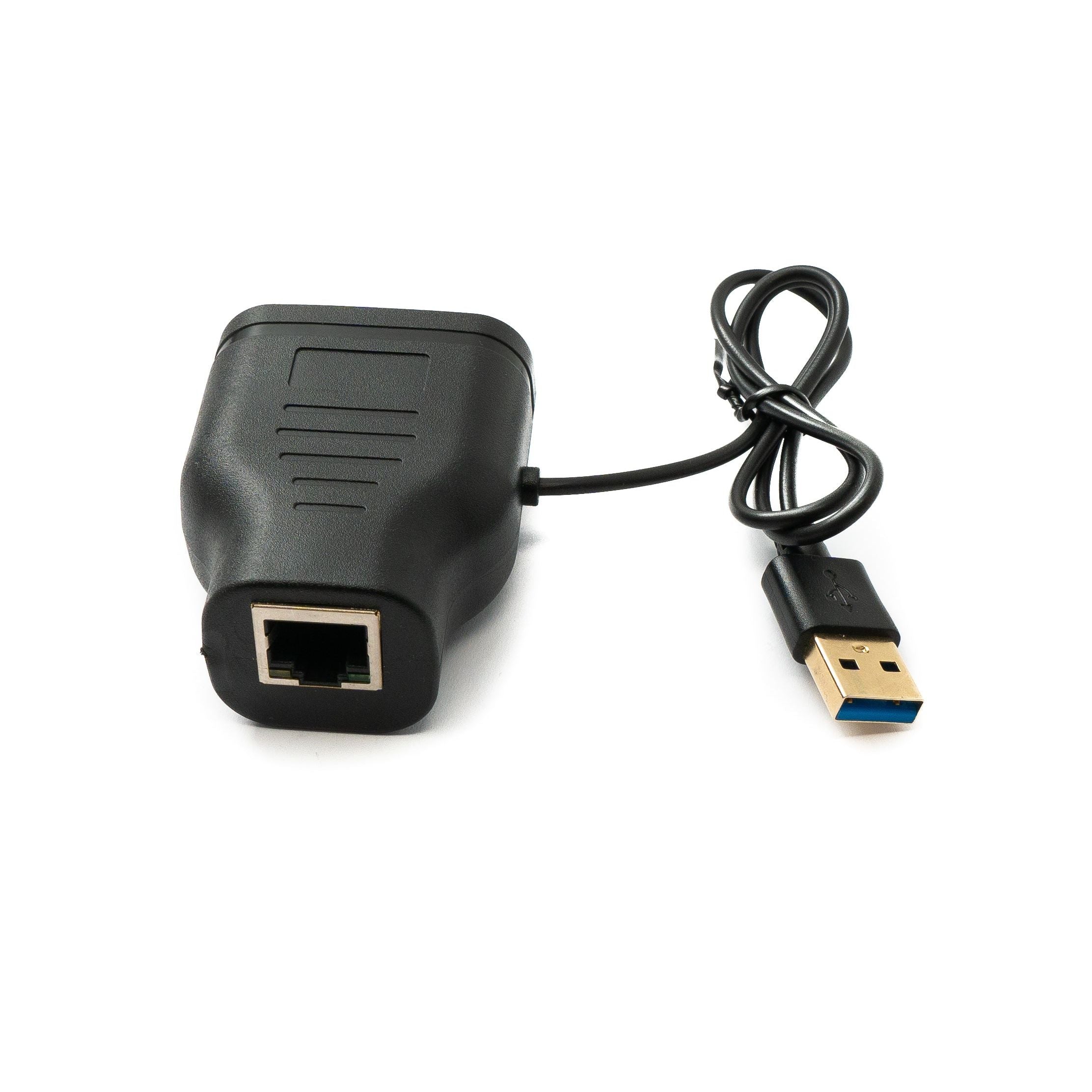 SYSTEM-S LAN Y Adapter 2x RJ45 Buchse Zu Buchse Ethernet Splitter USB 3.0 Kabel Schwarz