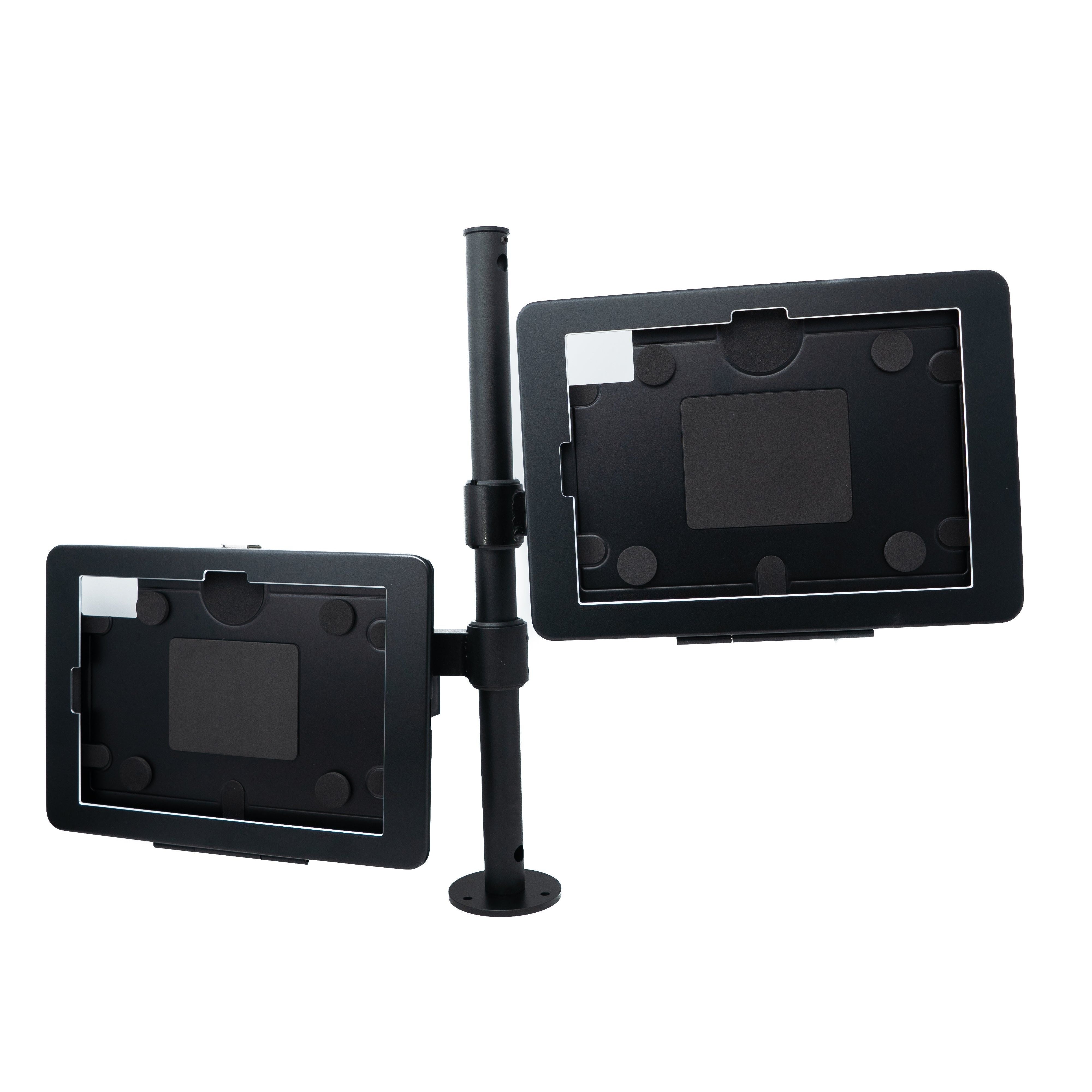 SYSTEM-S Doppel Tischhalterung 360° Ständer abschließbarfür iPad 10 Pro 11 Air 4 5