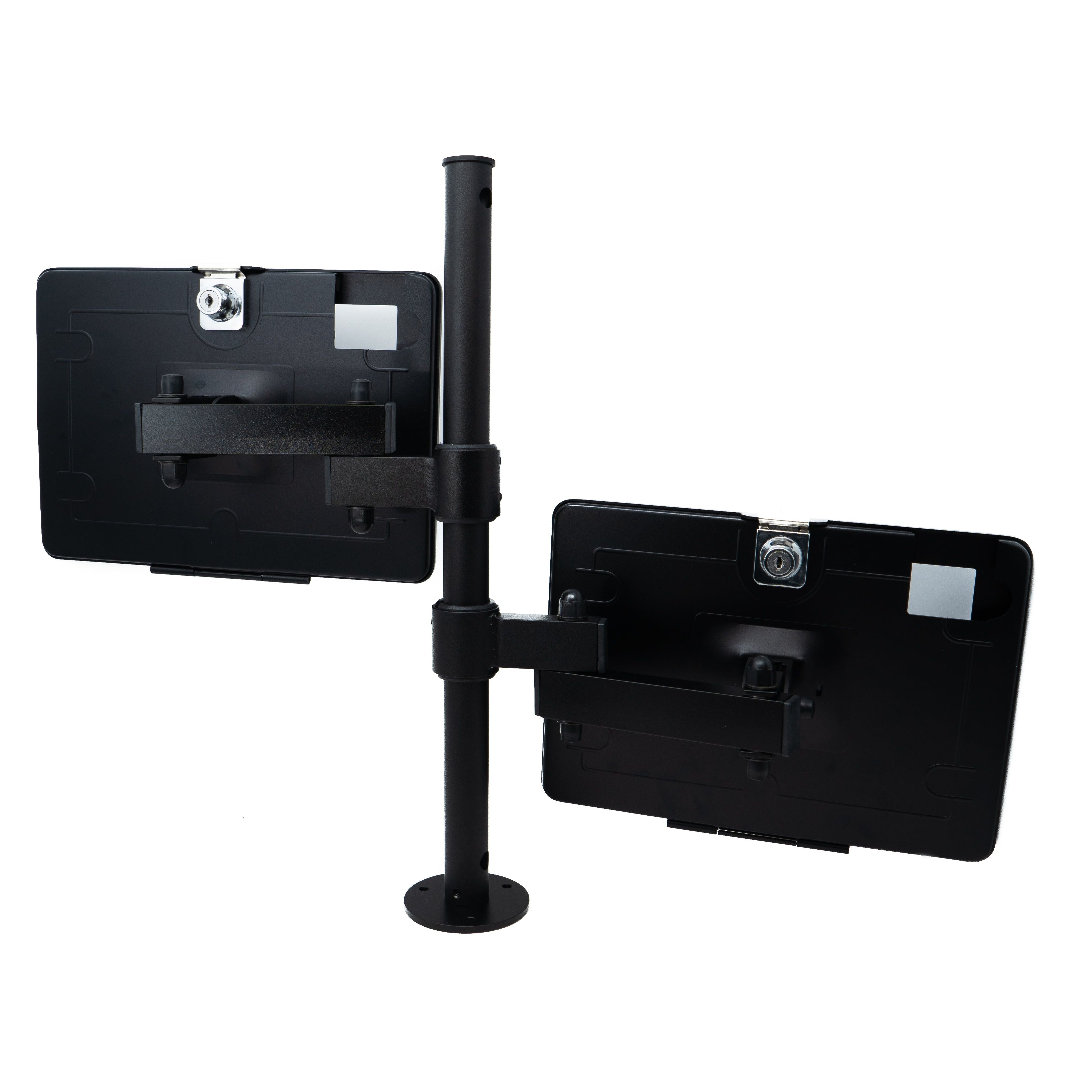 SYSTEM-S Doppel Tischhalterung 360° Ständer abschließbarfür iPad 10 Pro 11 Air 4 5