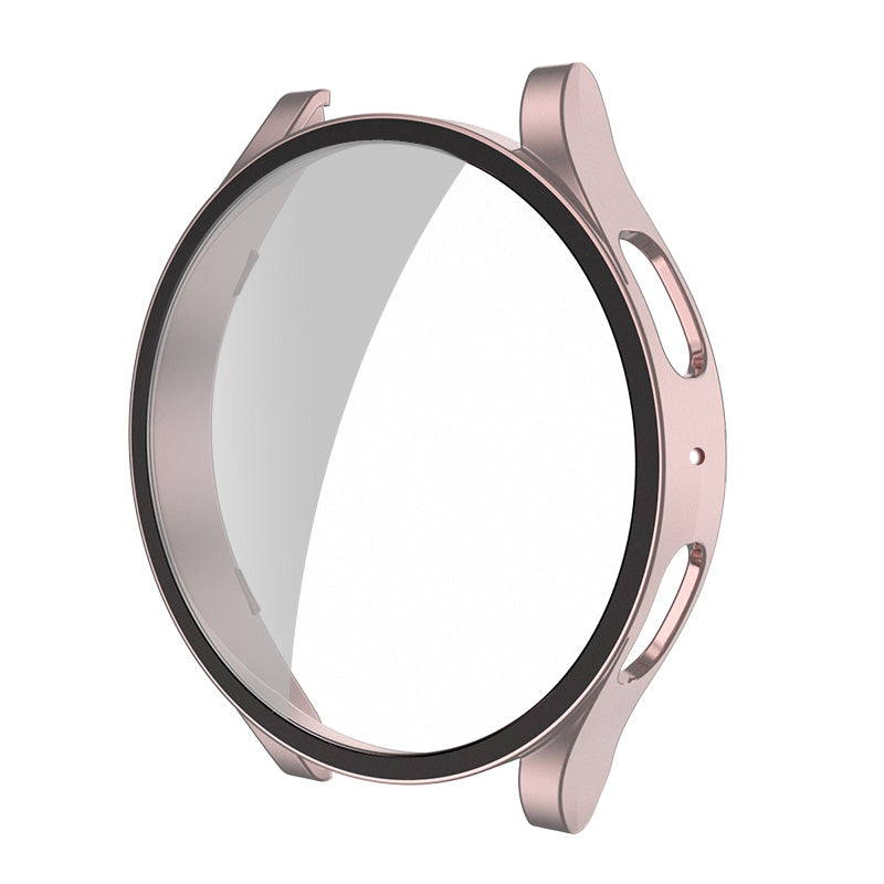 SYSTEM-S Schutz Hülle Case 44 mm aus PC für Samsung Galaxy Watch 5 4 in Pink