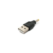 SYSTEM-S DC Adapter 20V 4,0 x 1,7 Stecker zu USB 2.0 Stecker Kabel in Schwarz