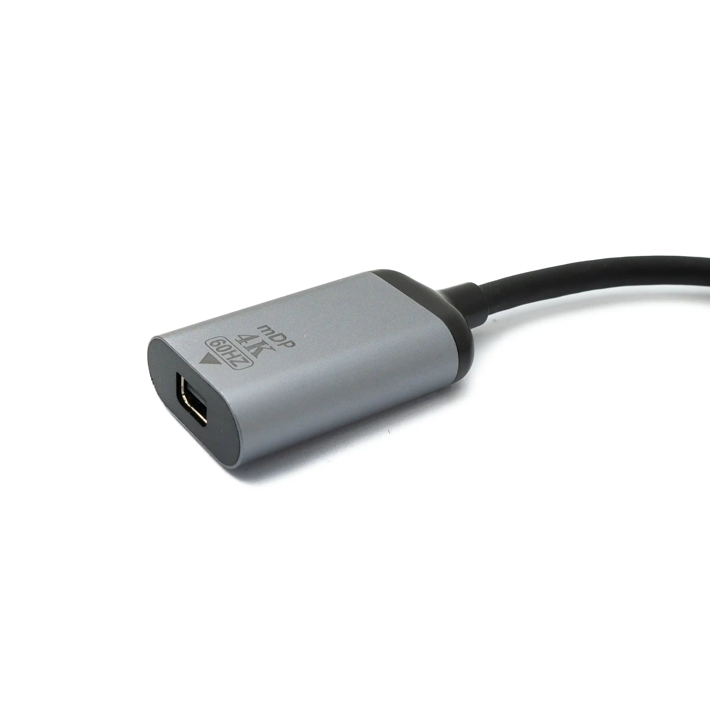 Mini DisplayPort Zu USB C Adapter Kabel 19 Cm Kompaktes 4K USB 3.1 Typ C Grau Für HD Displays