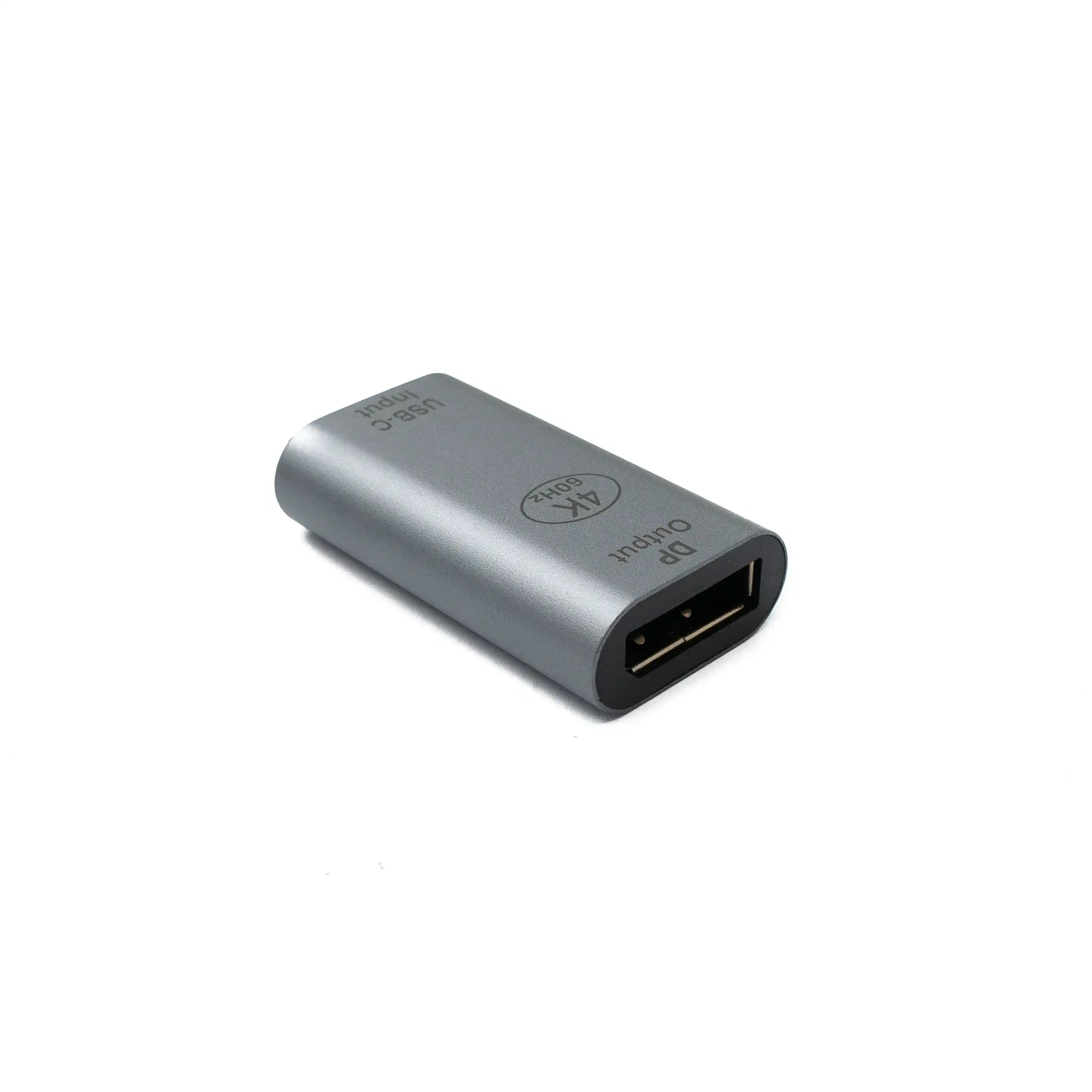 DisplayPort Adapter DP Buchse Zu USB-C Typ C 3.1 4K Kabel Grau Kompakte Lösung Für Verbindungen