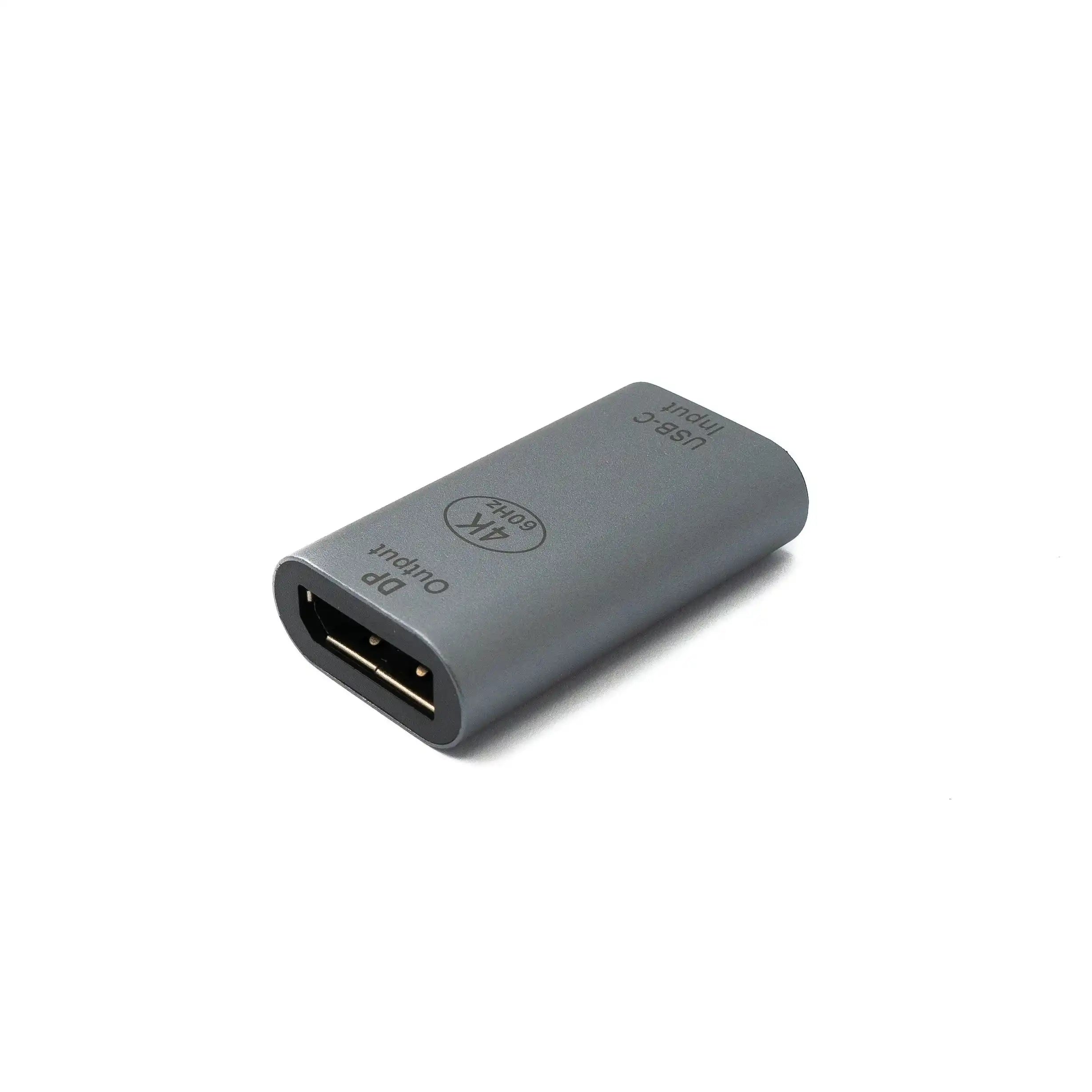 DisplayPort Adapter DP Buchse Zu USB-C Typ C 3.1 4K Kabel Grau Kompakte Lösung Für Verbindungen