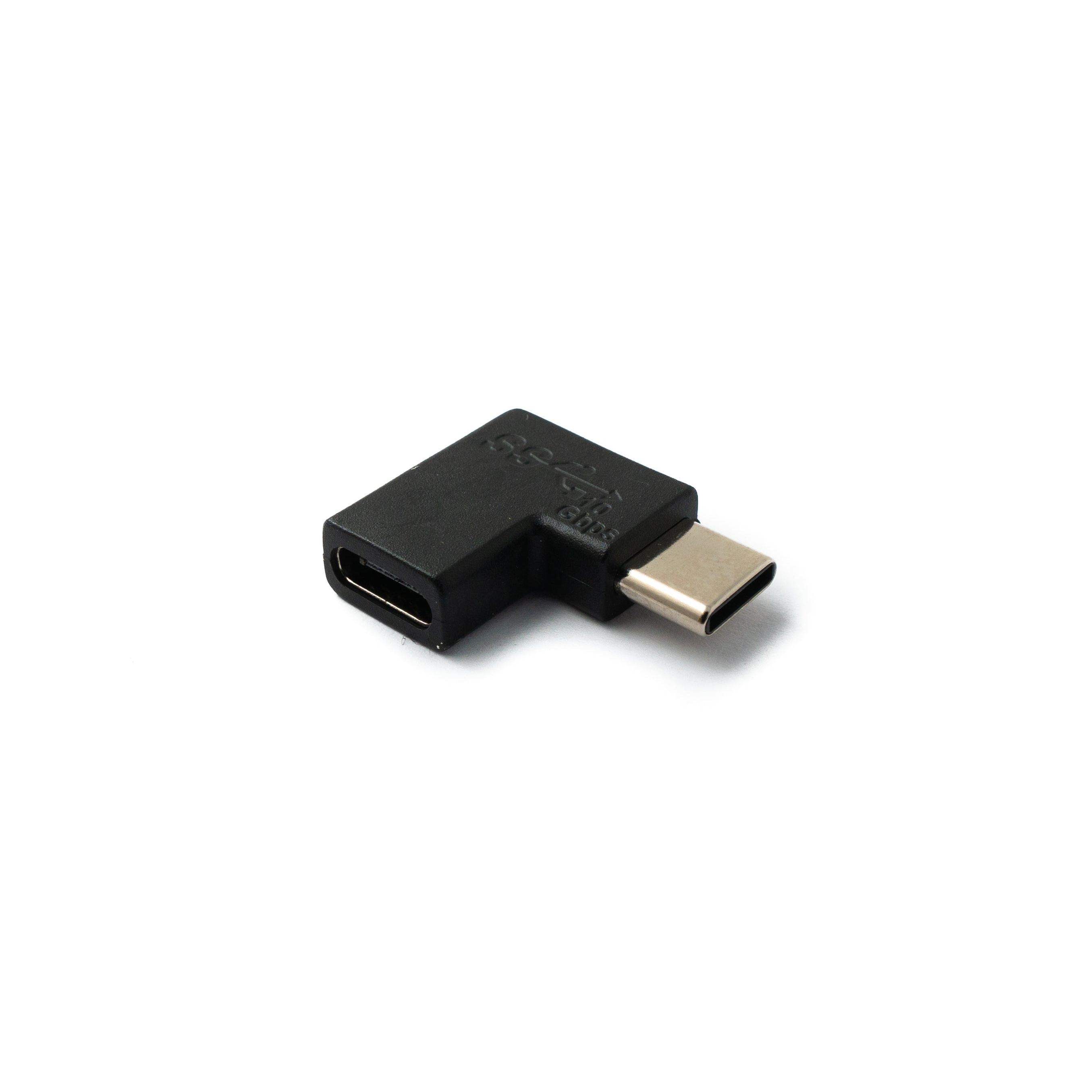 USB 3.1 Typ C Winkeladapter Von Stecker Zu Buchse In Schwarz Kompakter USB C Adapter