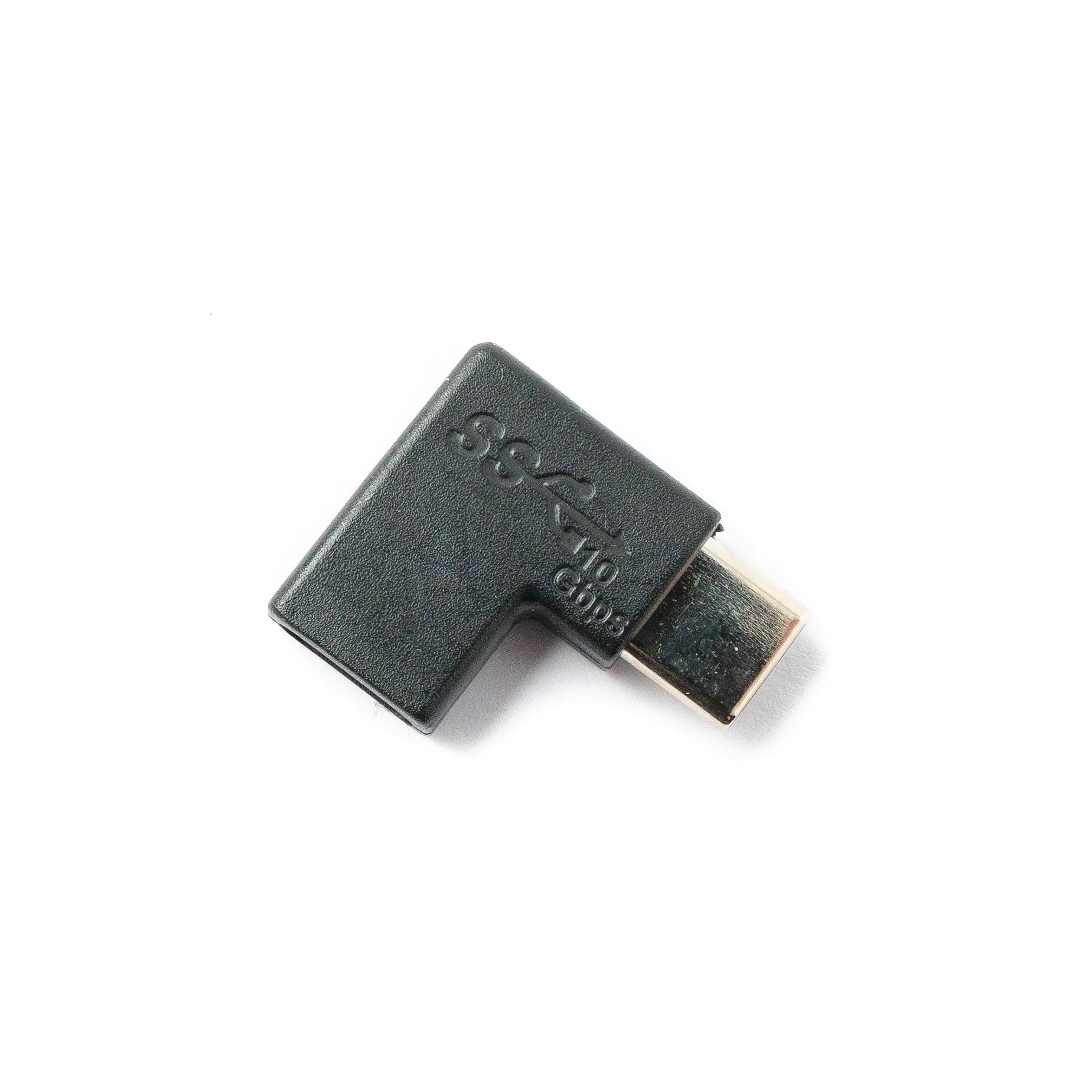 USB 3.1 Typ C Winkeladapter Von Stecker Zu Buchse In Schwarz Kompakter USB C Adapter