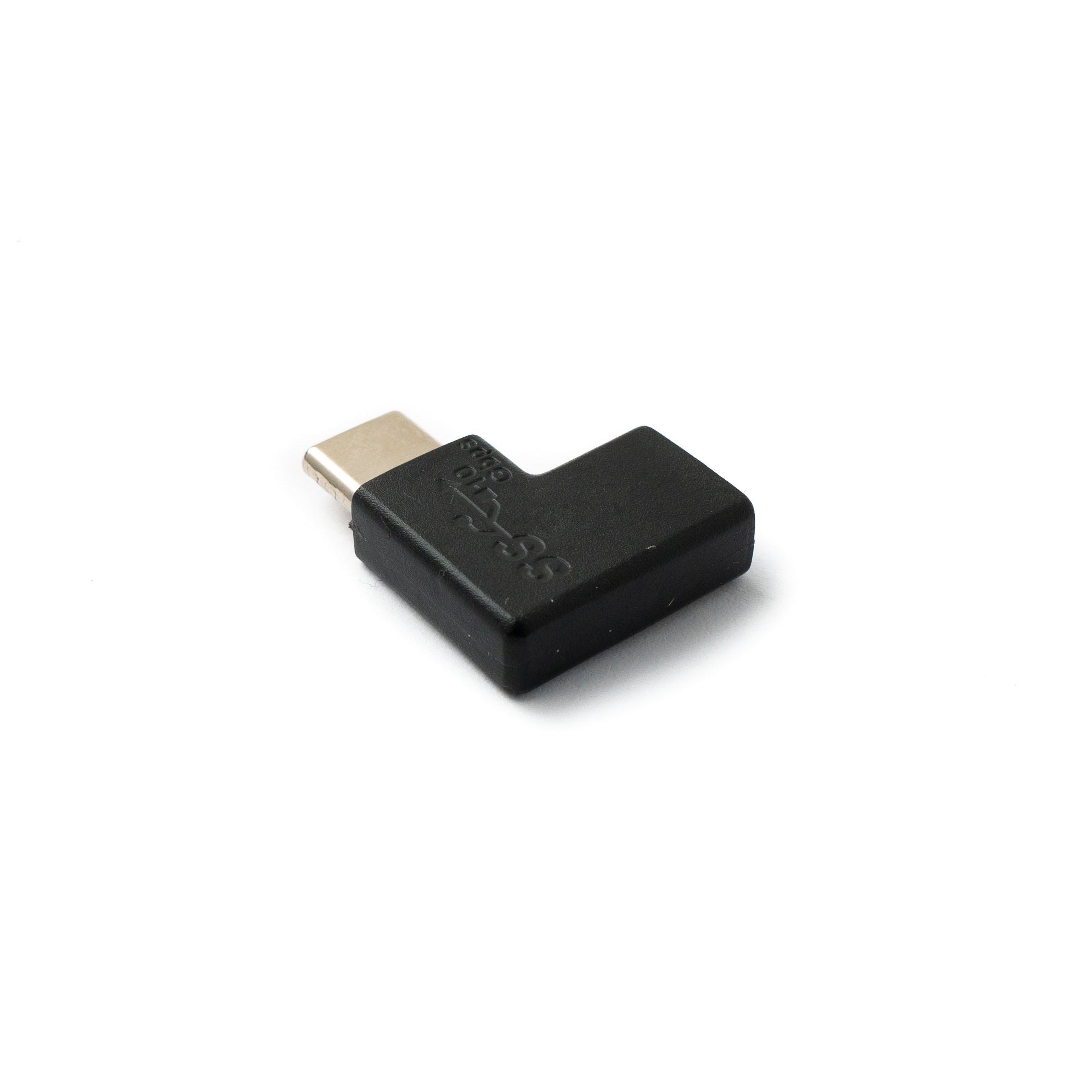 USB 3.1 Typ C Winkeladapter Von Stecker Zu Buchse In Schwarz Kompakter USB C Adapter