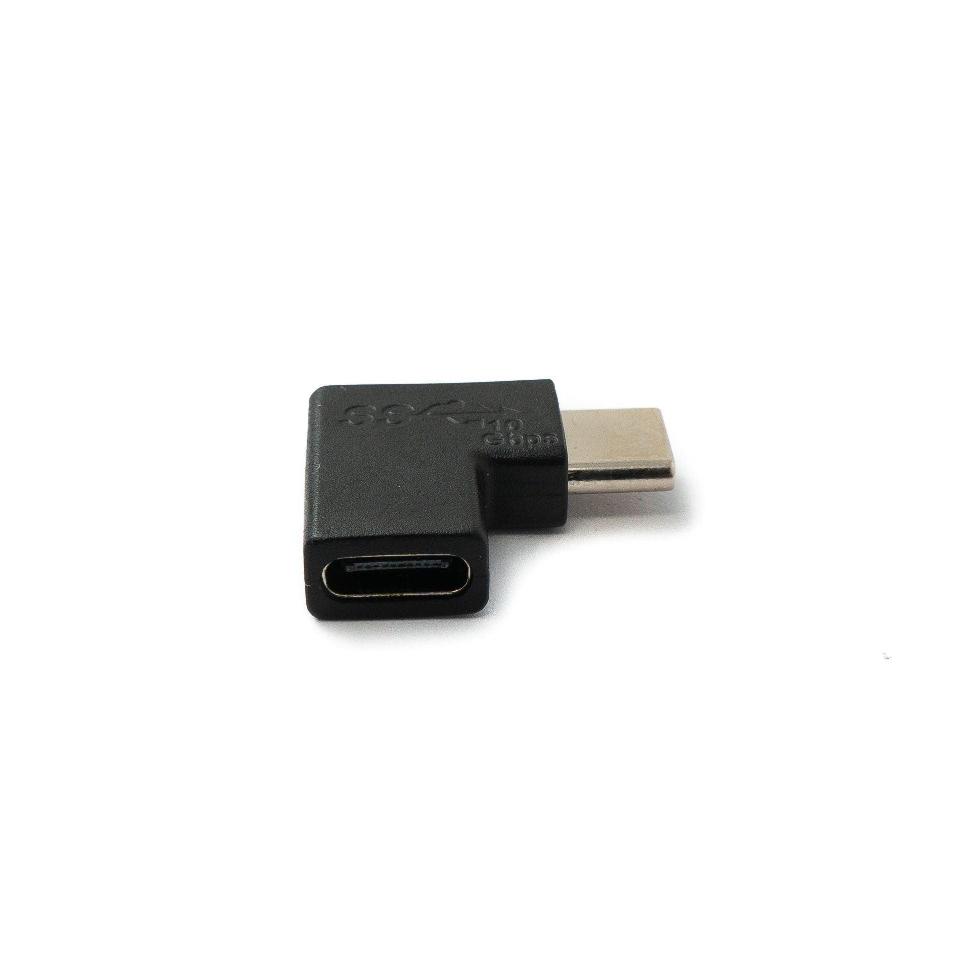 USB 3.1 Typ C Winkeladapter Von Stecker Zu Buchse In Schwarz Kompakter USB C Adapter