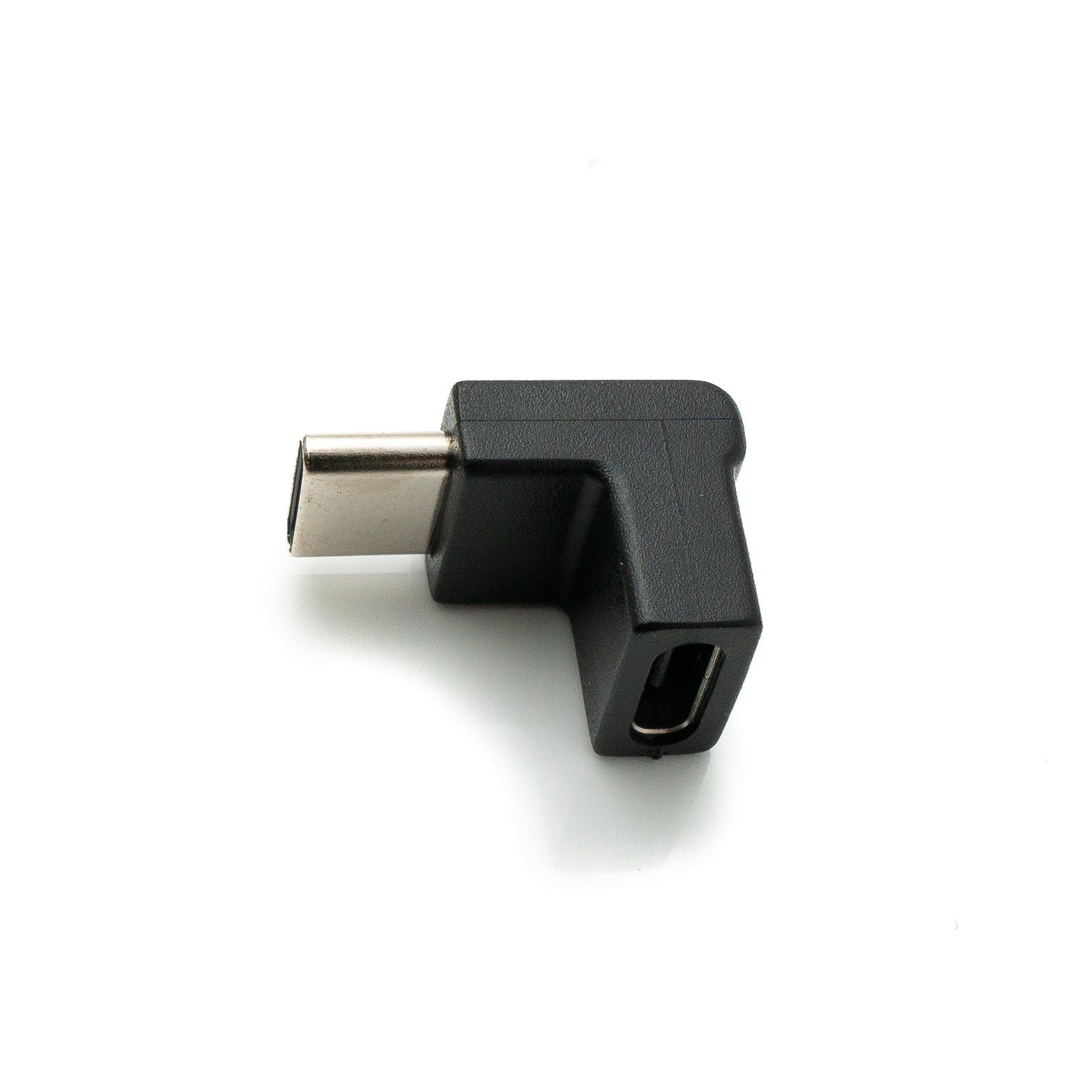 USB 3.1 Adapter Typ C Stecker Zu Buchse Winkel Kabel Schwarz Kompakter Winkeladapter