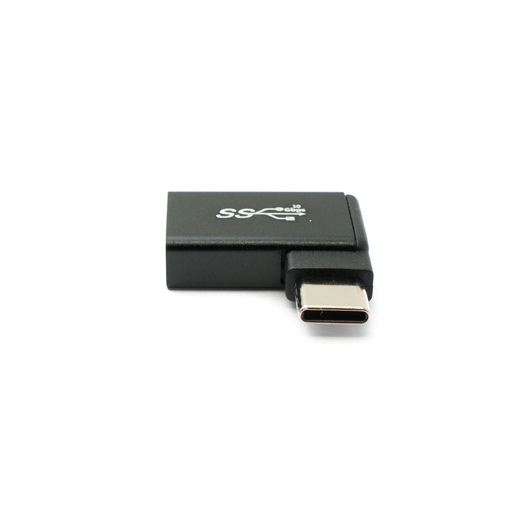 USB Typ C Auf USB Typ A Adapter Kabel 3.0 Mit Winkel 90 Grad Schwarz Gehäuse Kompakt