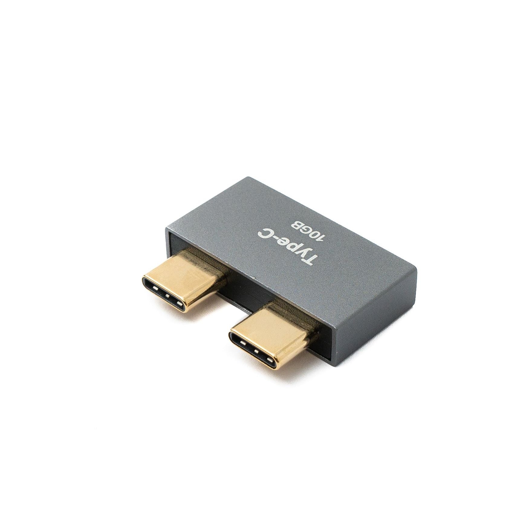 System S USB C Doppel Adapter 2x Typ C Stecker Zu 2x Buchse OTG Grau USB 3.1 Gen 2