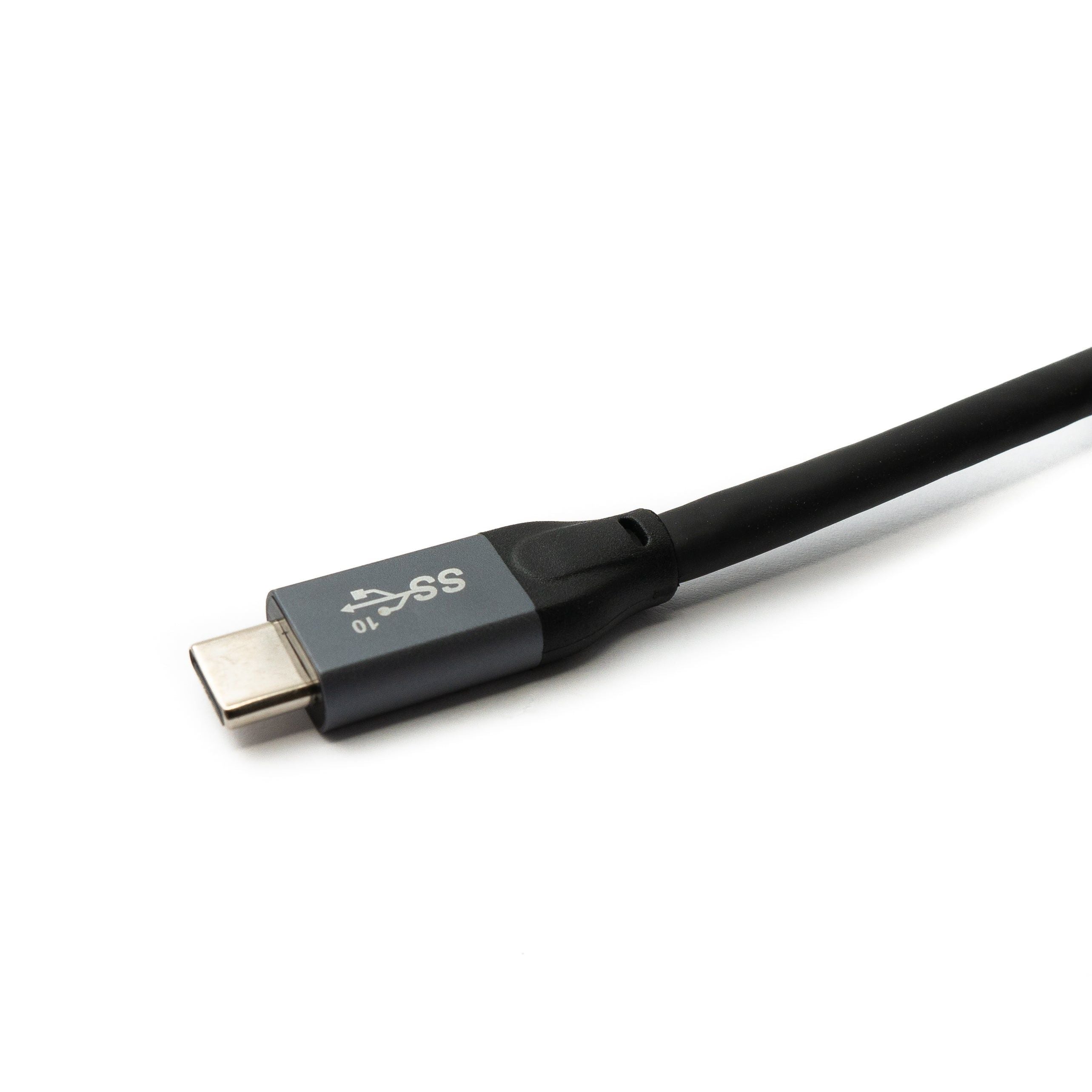 USB Typ C Kabel Stecker Zu Stecker Gen 2 Schnellladekabel 5 Meter Schwarz Grau 100W 20A