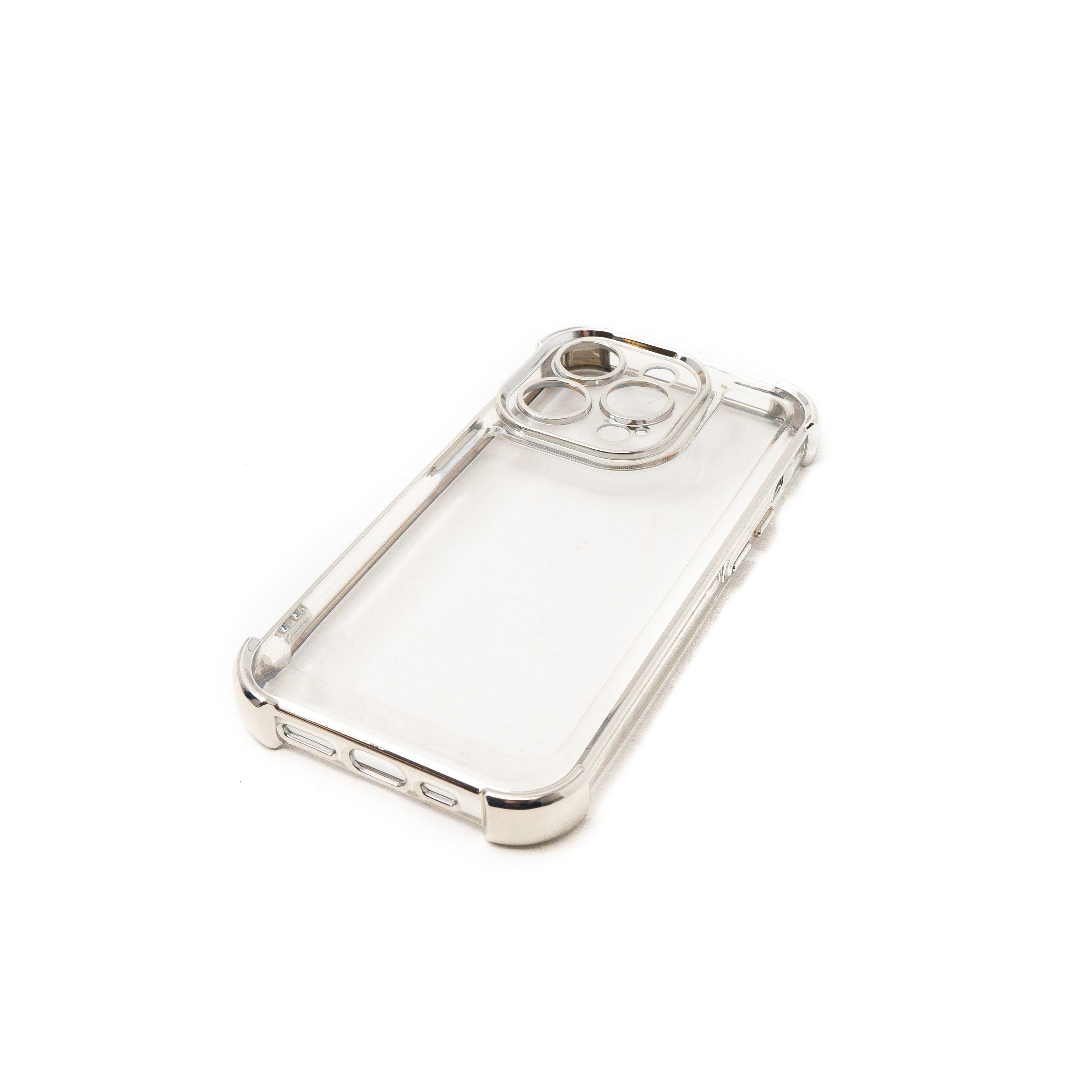 Transparente Glänzende TPU Schutzhülle Transparent Grau Für IPhone 14 Pro Stoßfest Rutschfest