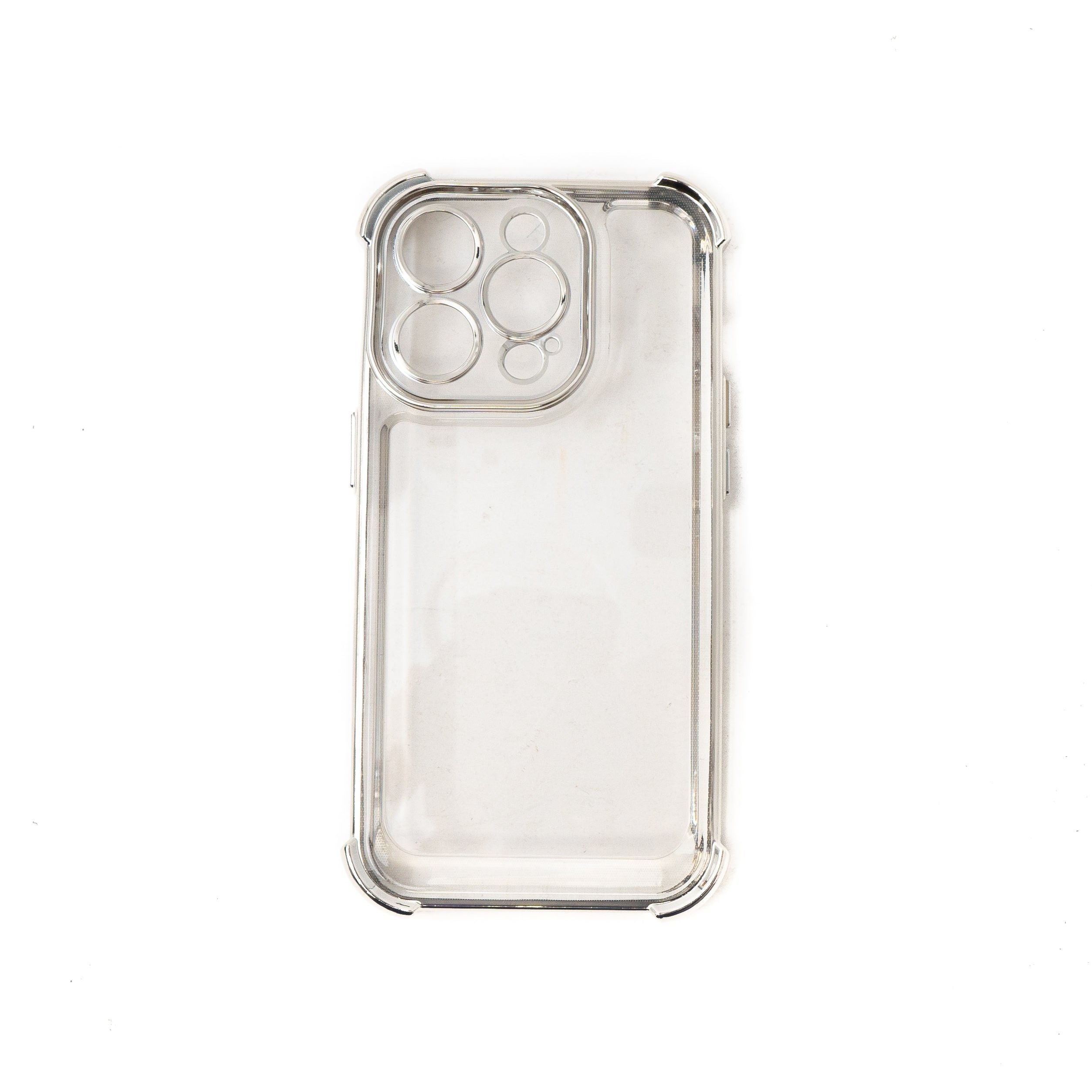 Transparente Glänzende TPU Schutzhülle Transparent Grau Für IPhone 14 Pro Stoßfest Rutschfest