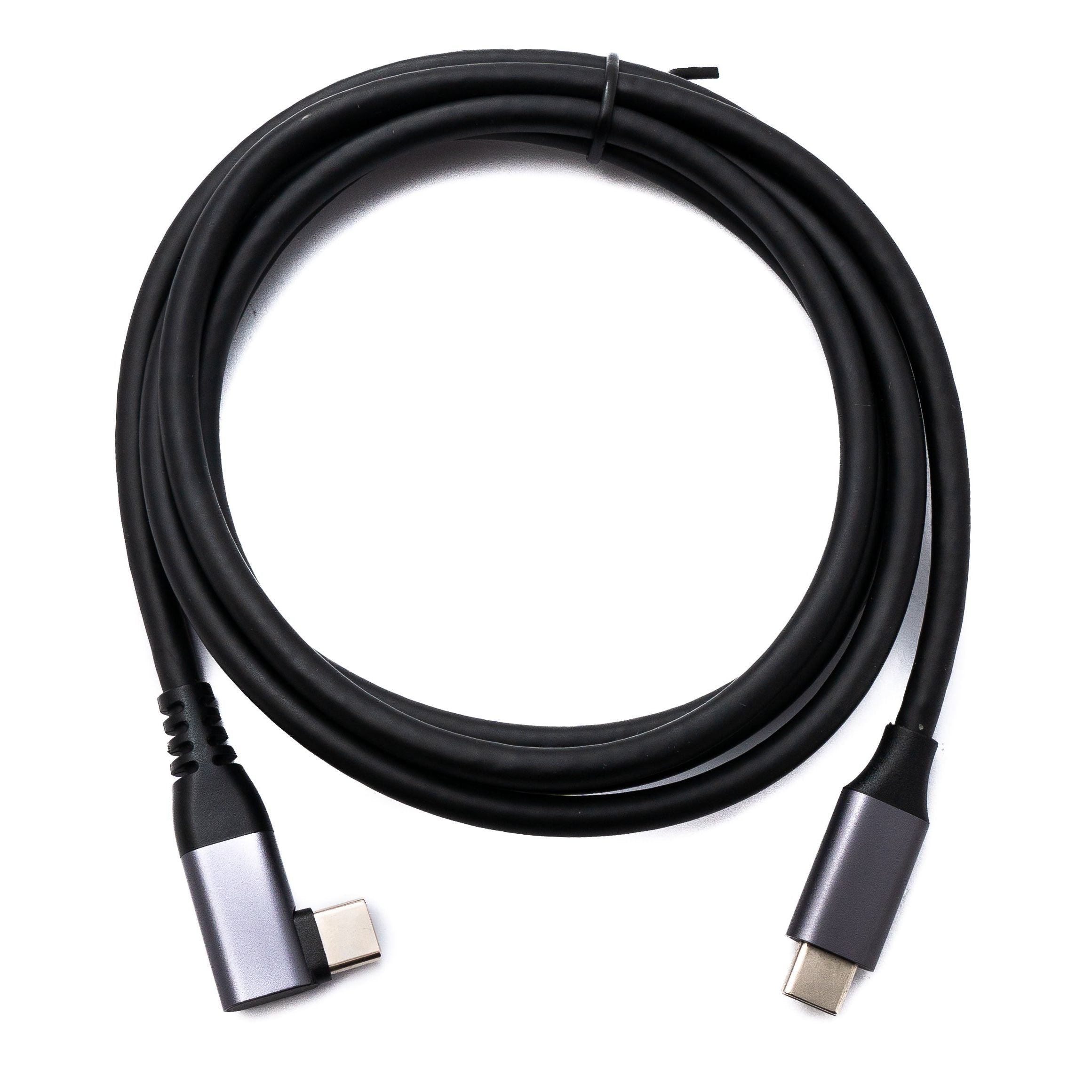 USB C Kabel 150 Cm Typ C Zu Typ C Winkel Schwarz USB 3 2 Gen 1 Hochgeschwindigkeits Ladekabel