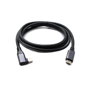 USB C Kabel 150 Cm Typ C Zu Typ C Winkel Schwarz USB 3 2 Gen 1 Hochgeschwindigkeits Ladekabel
