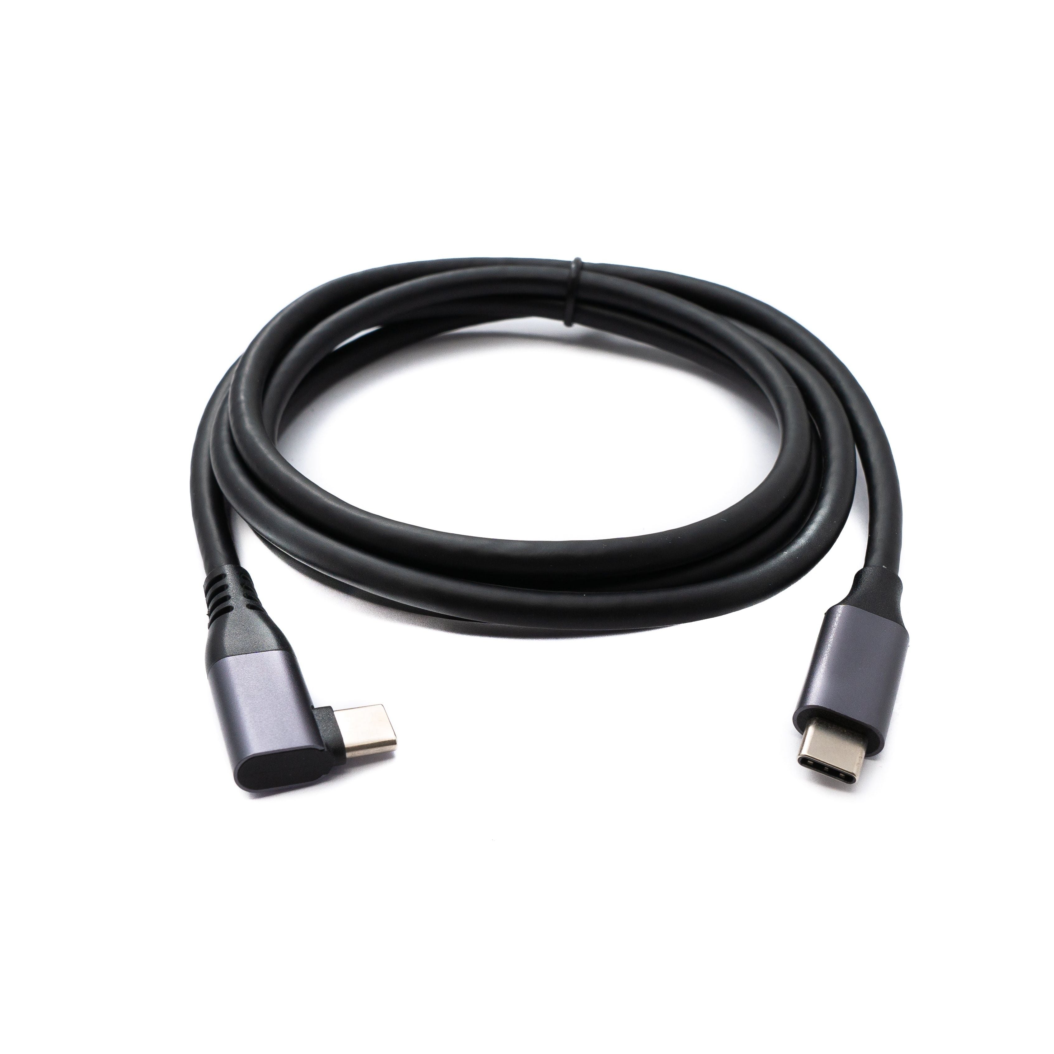 USB C Kabel 150 Cm Typ C Zu Typ C Winkel Schwarz USB 3 2 Gen 1 Hochgeschwindigkeits Ladekabel
