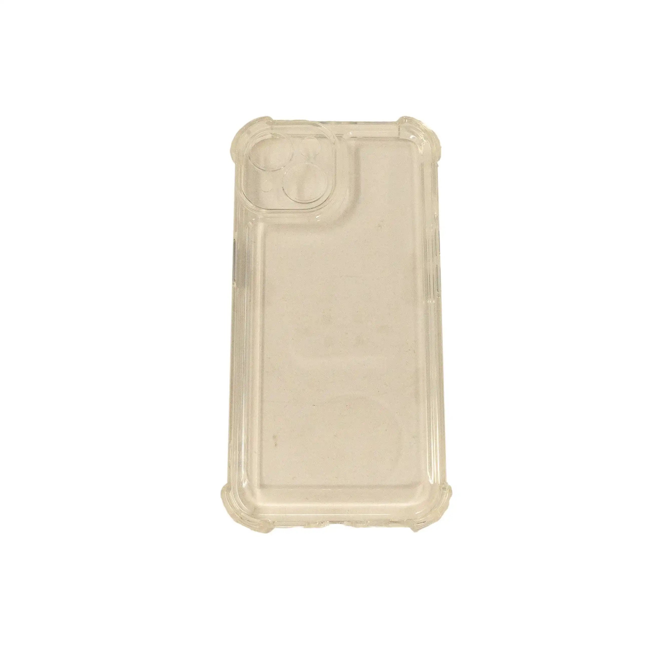Stoßfeste TPU Schutzhülle Transparent Weiß Für iPhone 14 Mit Gepolsterten Ecken Leicht