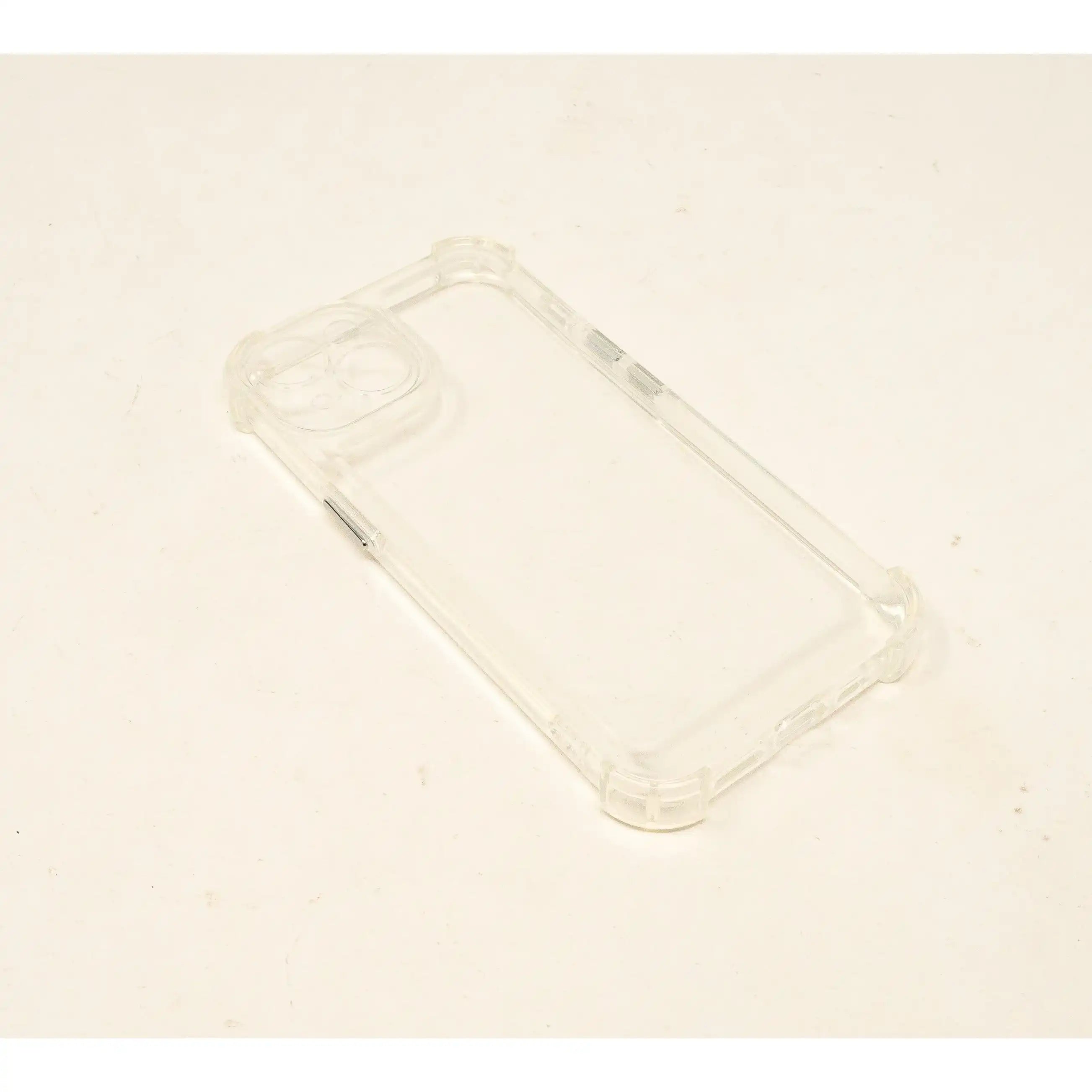 Stoßfeste TPU Schutzhülle Transparent Weiß Für iPhone 14 Mit Gepolsterten Ecken Leicht