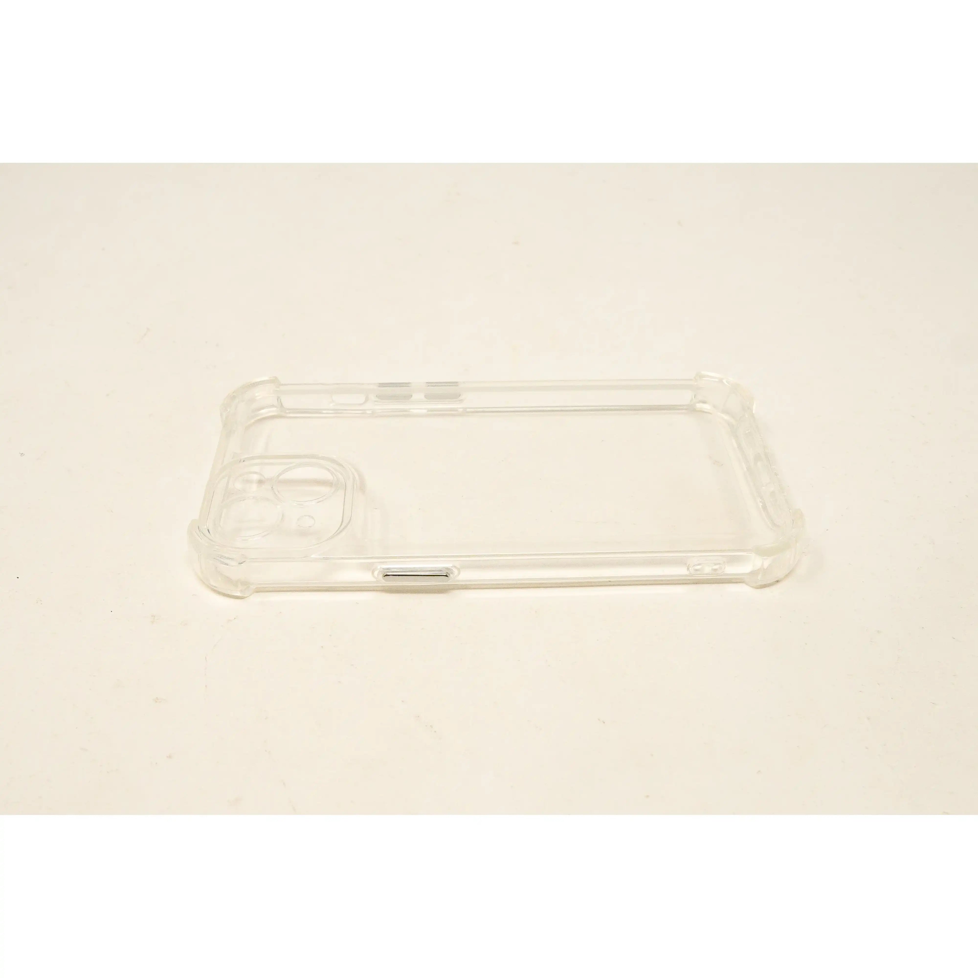 Stoßfeste TPU Schutzhülle Transparent Weiß Für iPhone 14 Mit Gepolsterten Ecken Leicht