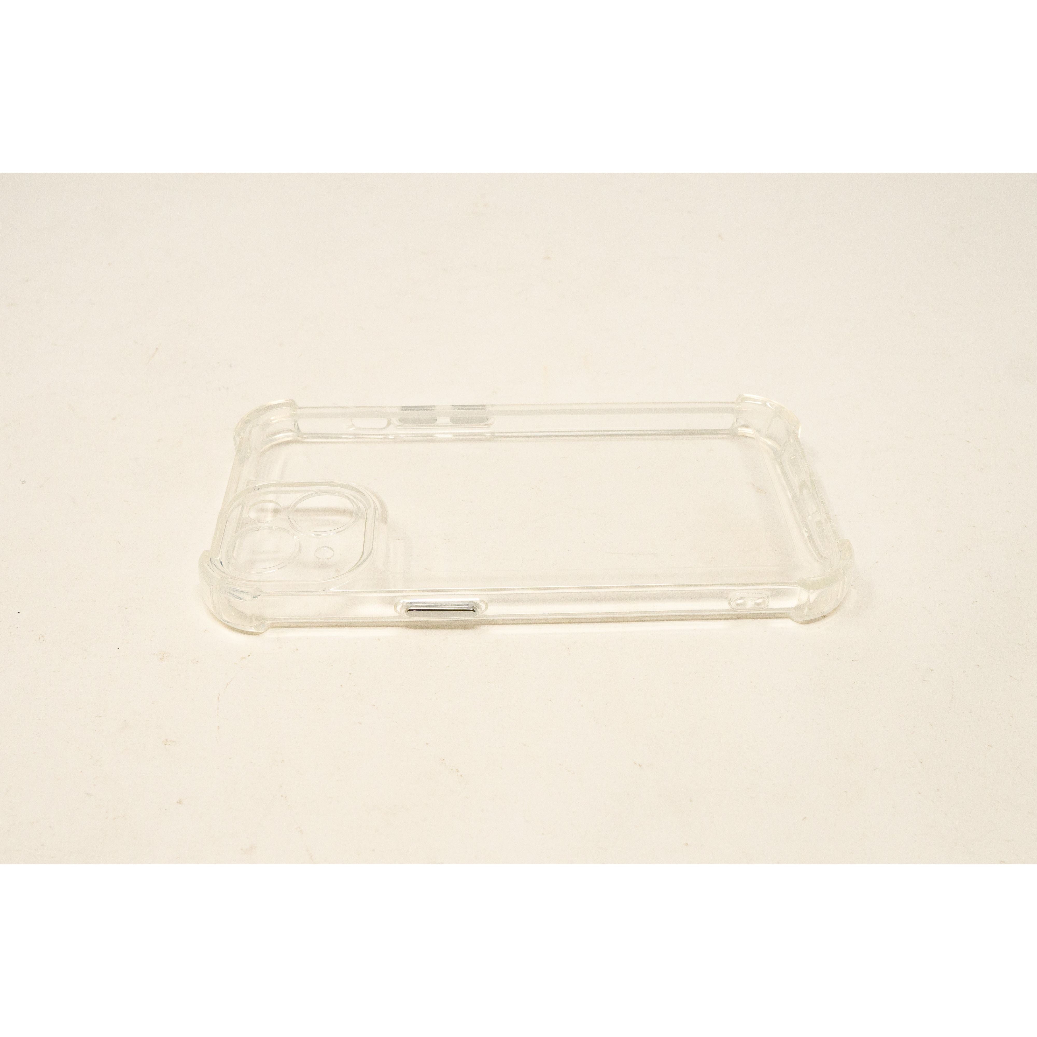 SYSTEM-S Stoßfeste TPU Schutzhülle Transparent Weiß Für iPhone 14 Plus Hochwertiger Schutz