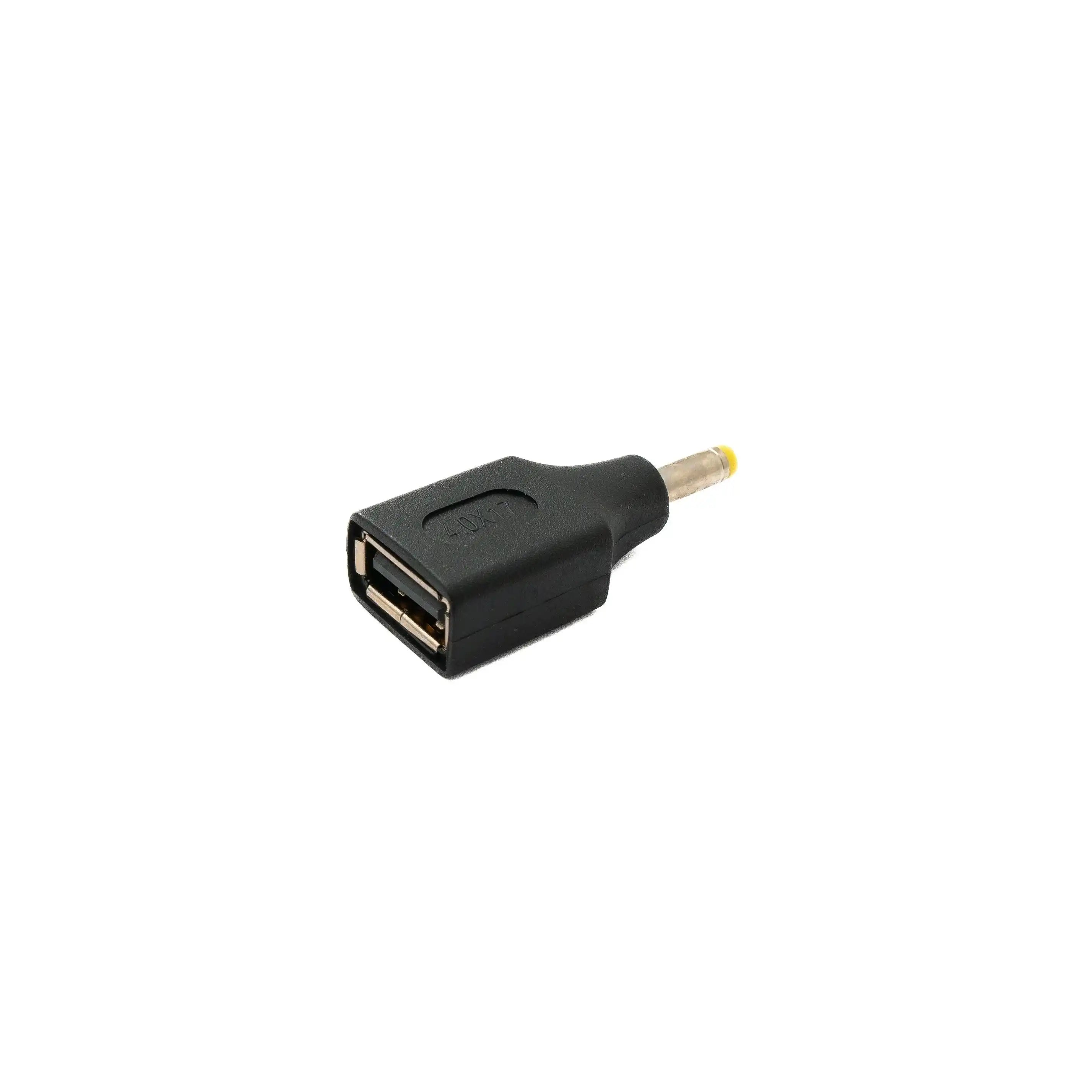 DC Adapter 20V 4,0 x 1,7 Stecker Auf USB 2.0 Buchse Kabel Schwarz Kompakt Hochwertig