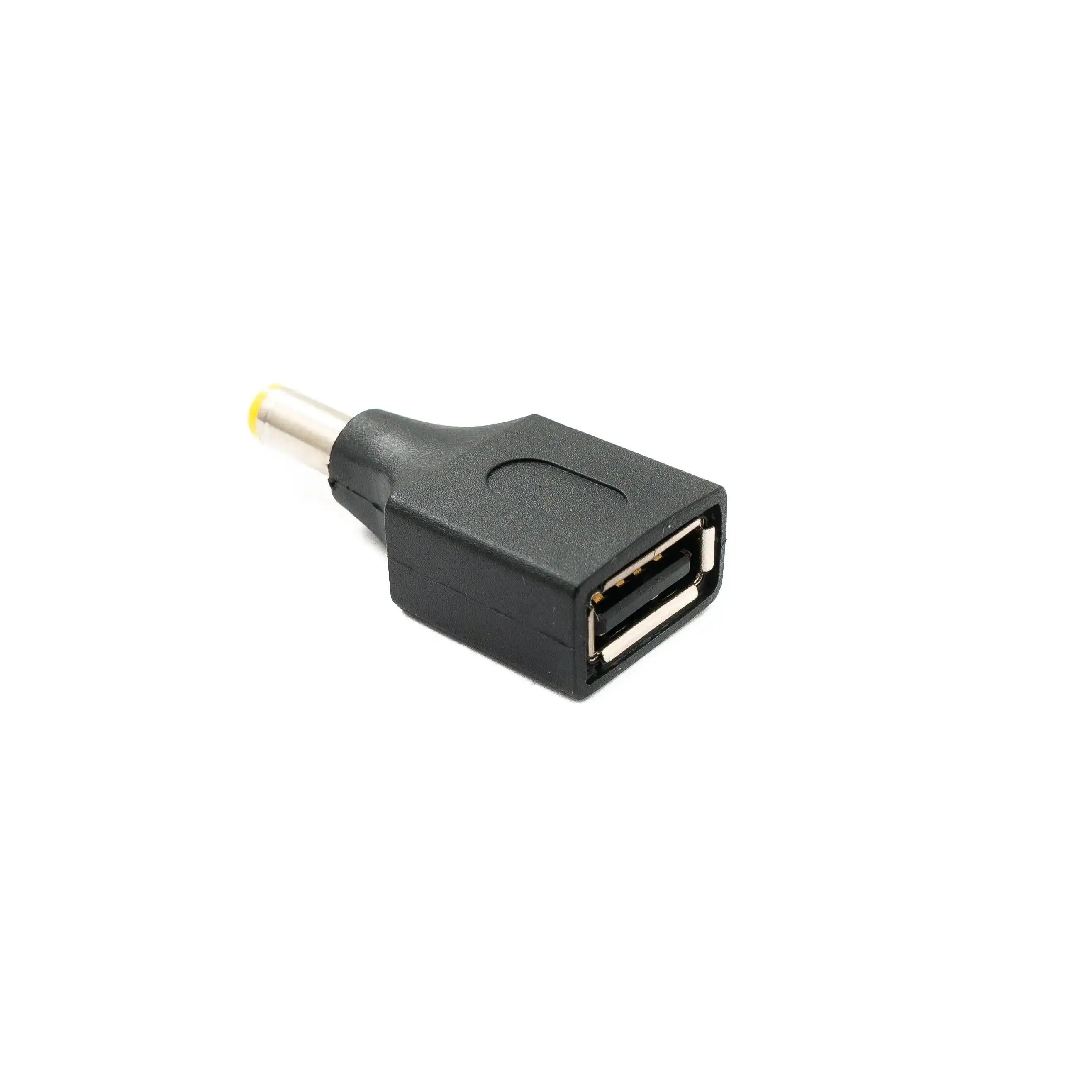 DC Adapter 20V 5,5x1,7mm Stecker Zu USB 2,0 Buchse Kabel Schwarz Kompakt Design Qualität