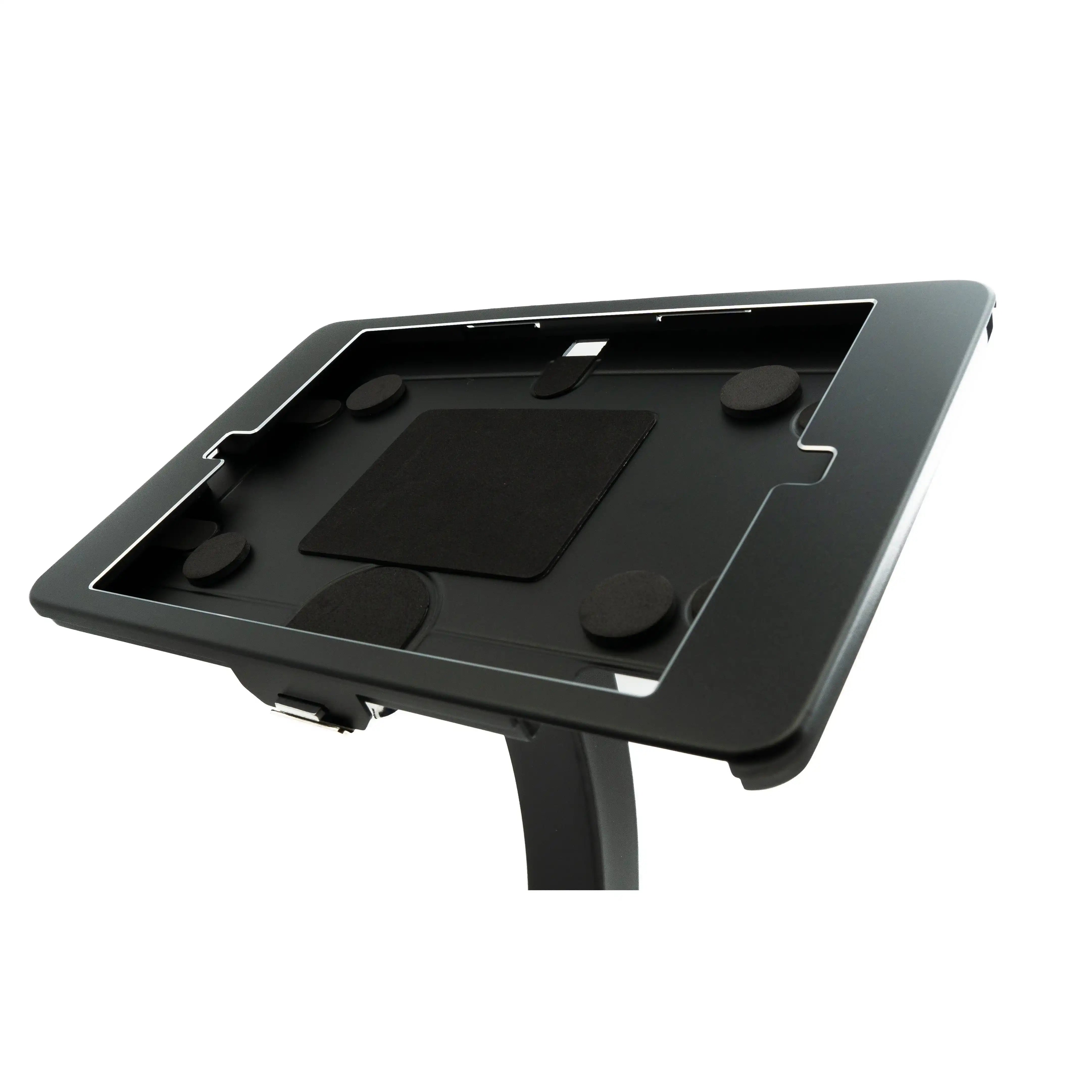 SYSTEM-S Wand Halterung abschließbar für für iPad 10.2" 9 8 7 in Schwarz