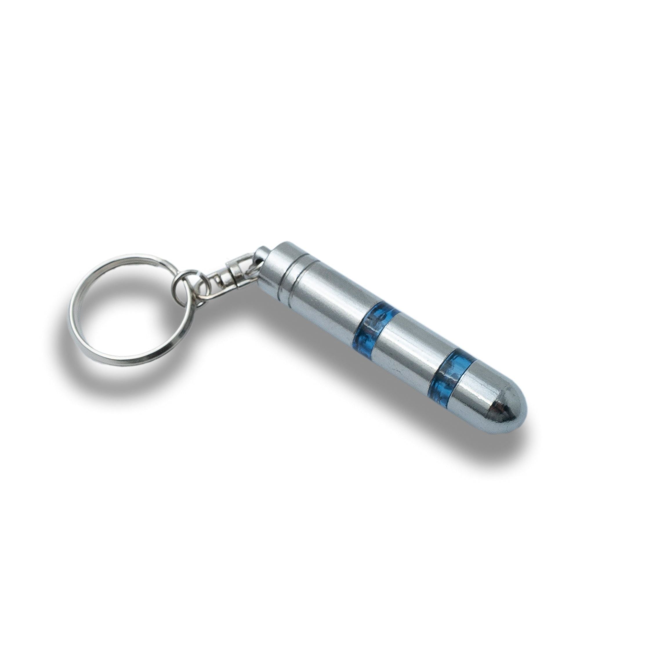 Auto Anti-Statik Spannung Entlader Schlüsselanhänger Blau Mit Magnetclip LED Anzeige Für Fahrzeuge