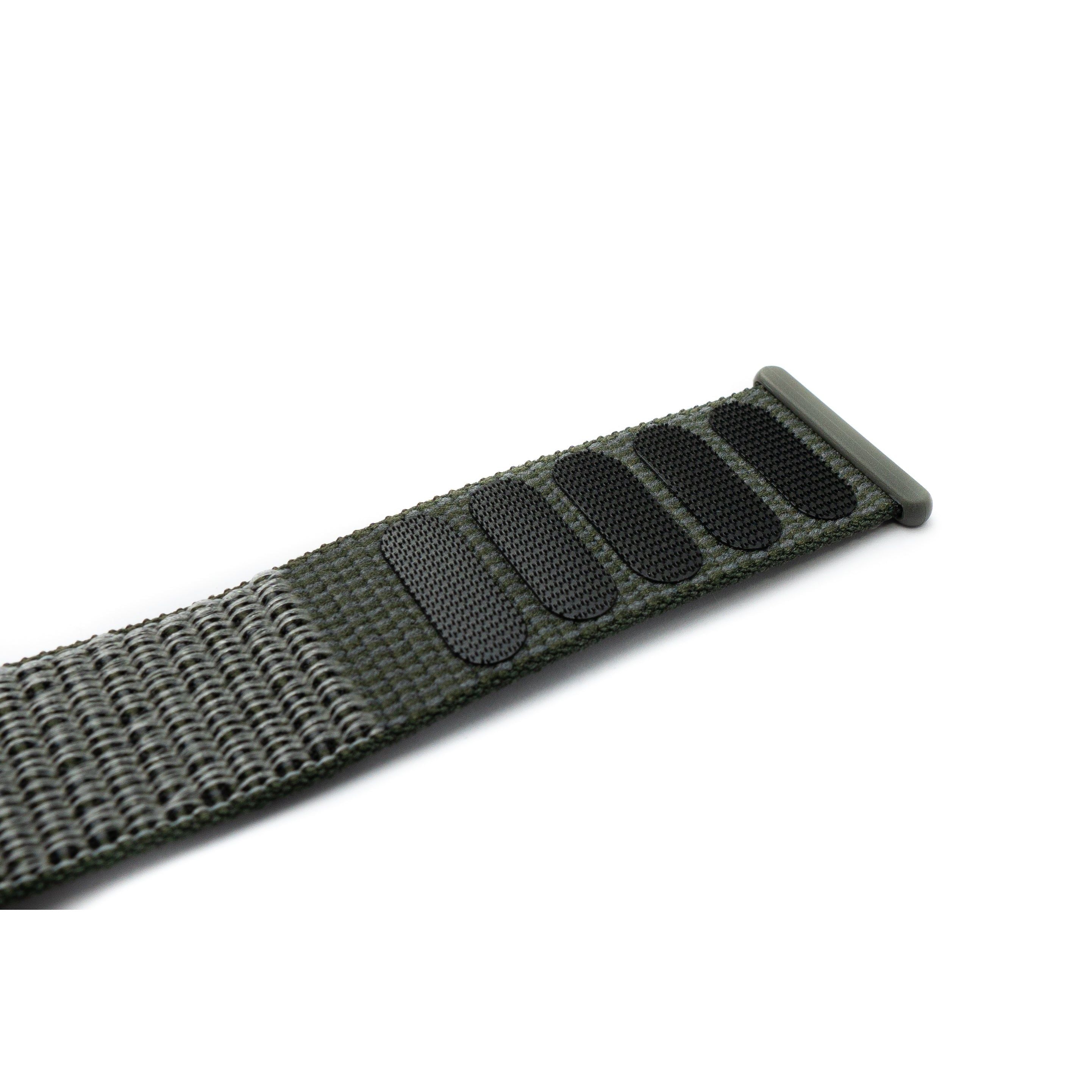 SYSTEM-S Armband 20 mm aus Nylon für Huawei Watch Smartwatch in Grau