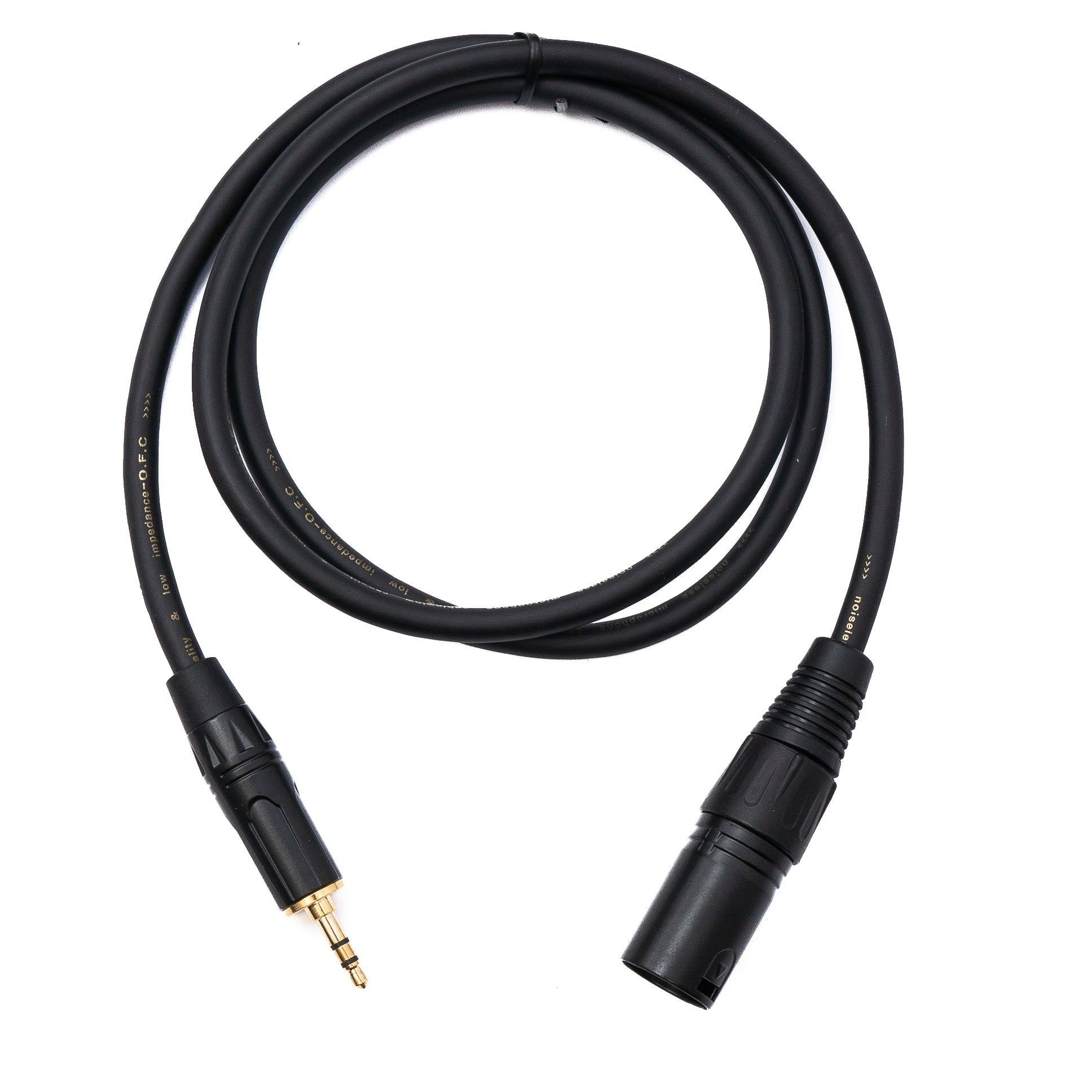 XLR Kabel Zu 3,5 mm TRS 3-Polig Schwarz 90,5 cm Mit AUX Steckern Für Studiogeräte