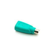 System USB 2.0 Adapter Typ A Buchse Zu PS2 Stecker Türkis Für USB Eingabegeräte