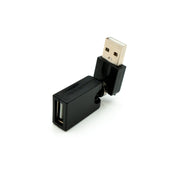 USB 2.0 Adapter Typ A Stecker Zu Buchse 360 Grad Winkel Kabel Schwarz Flexibel Kompatibel