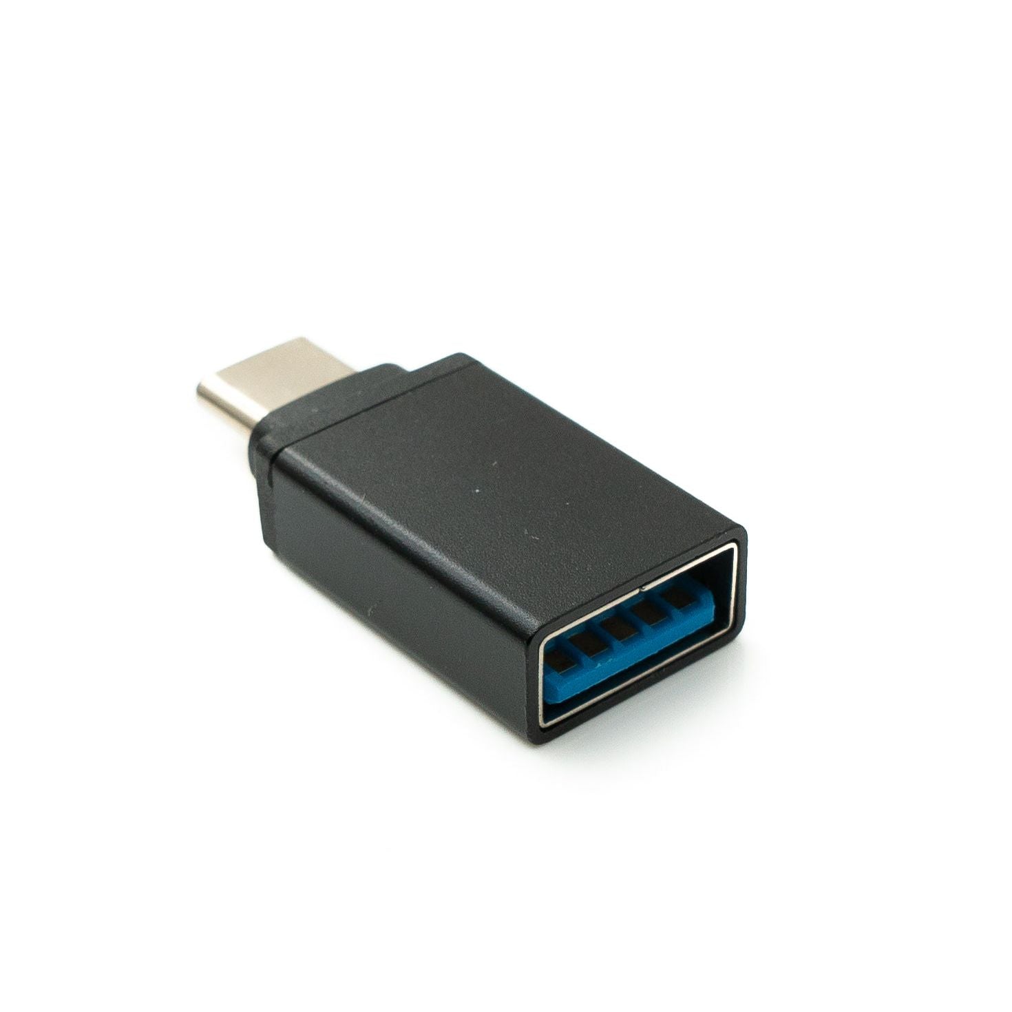 System-S USB C Adapter Typ C Stecker Zu USB A 3.0 Buchse Kabel Schwarz Mit USB 3.1 Geschwindigkeit Bis 5 Gbps