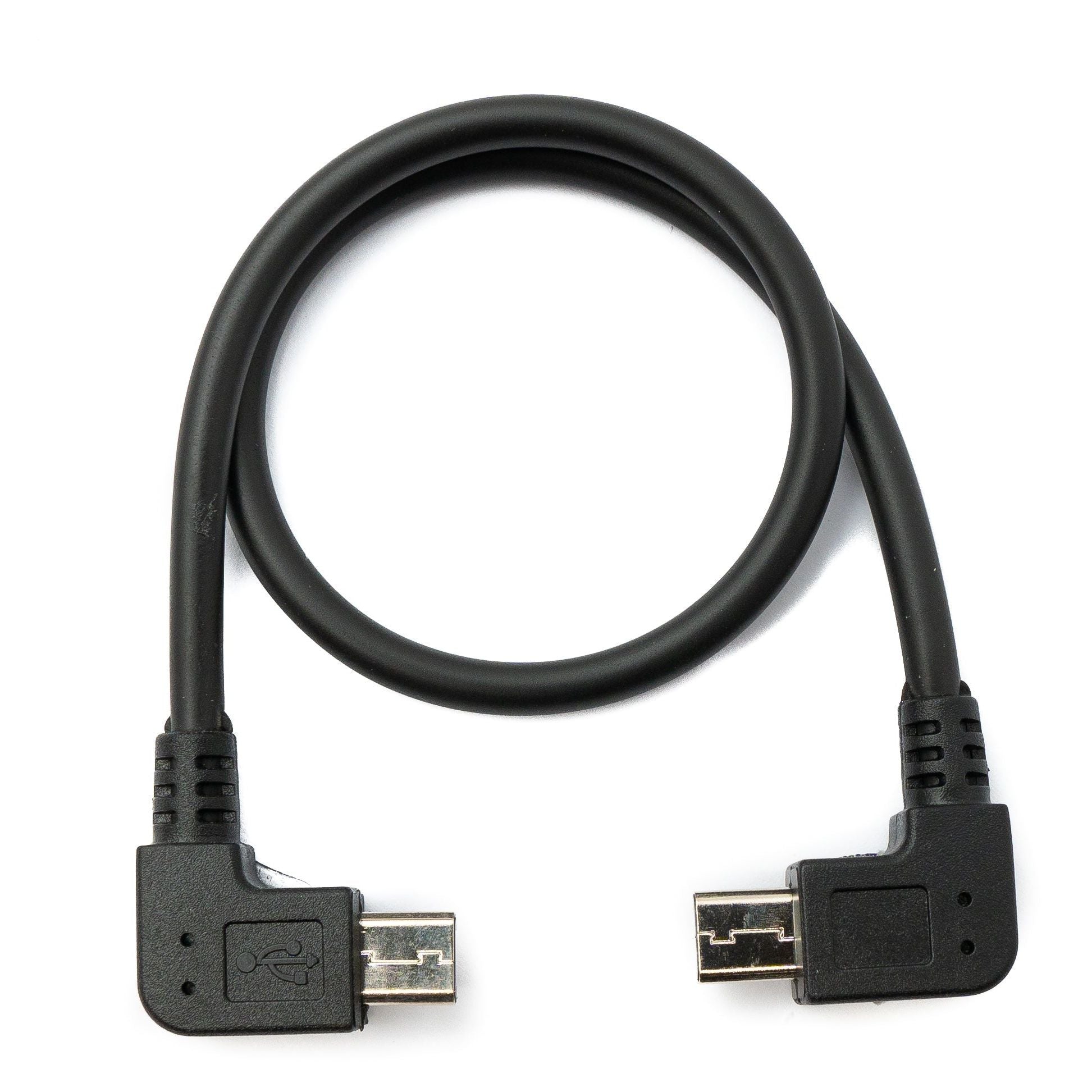 System-S USB 2.0 Kabel 30 Cm Micro B Zu Micro B Winkelkabel Flexibel Für Enge Bereiche