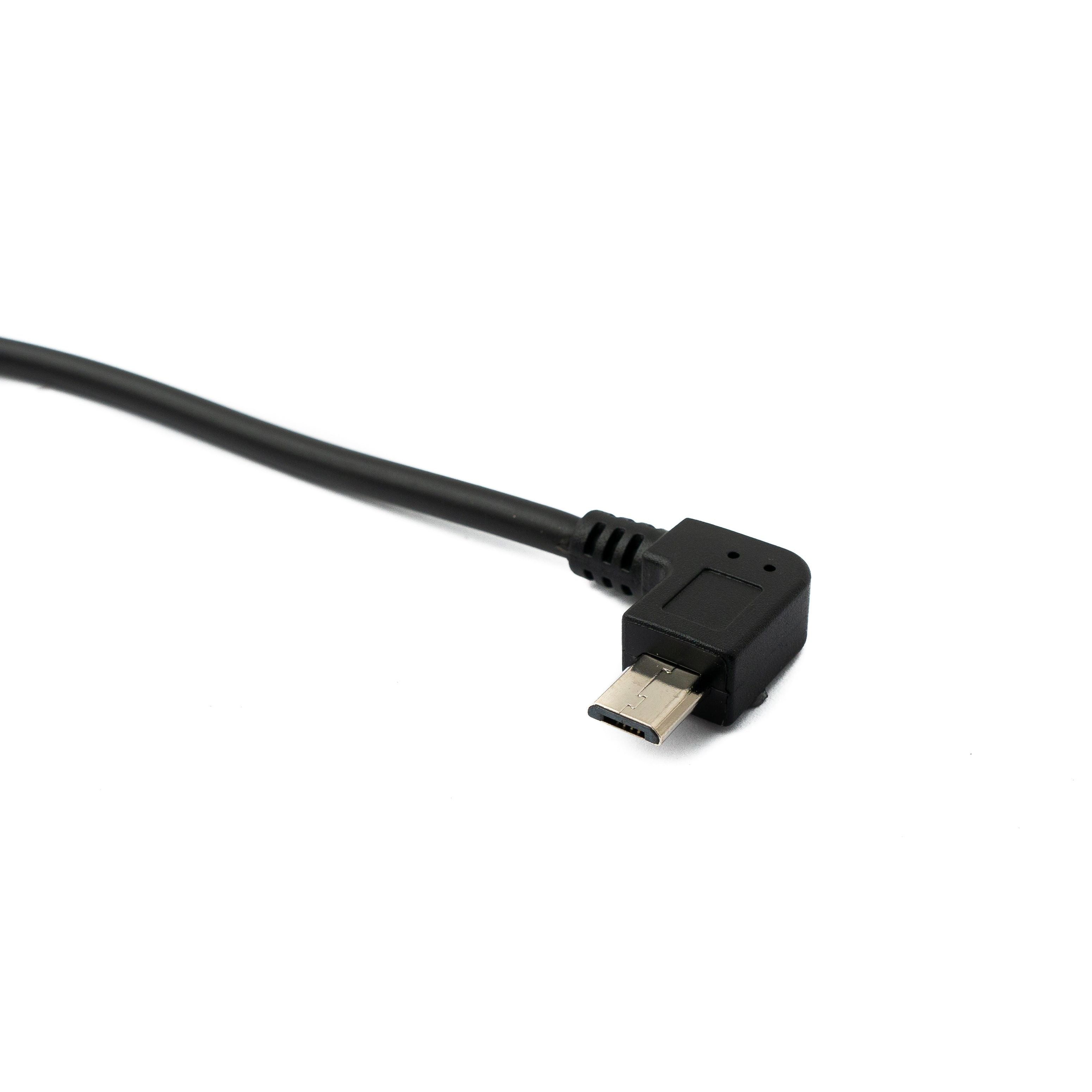 System-S USB 2.0 Kabel 30 Cm Micro B Zu Micro B Winkelkabel Flexibel Für Enge Bereiche