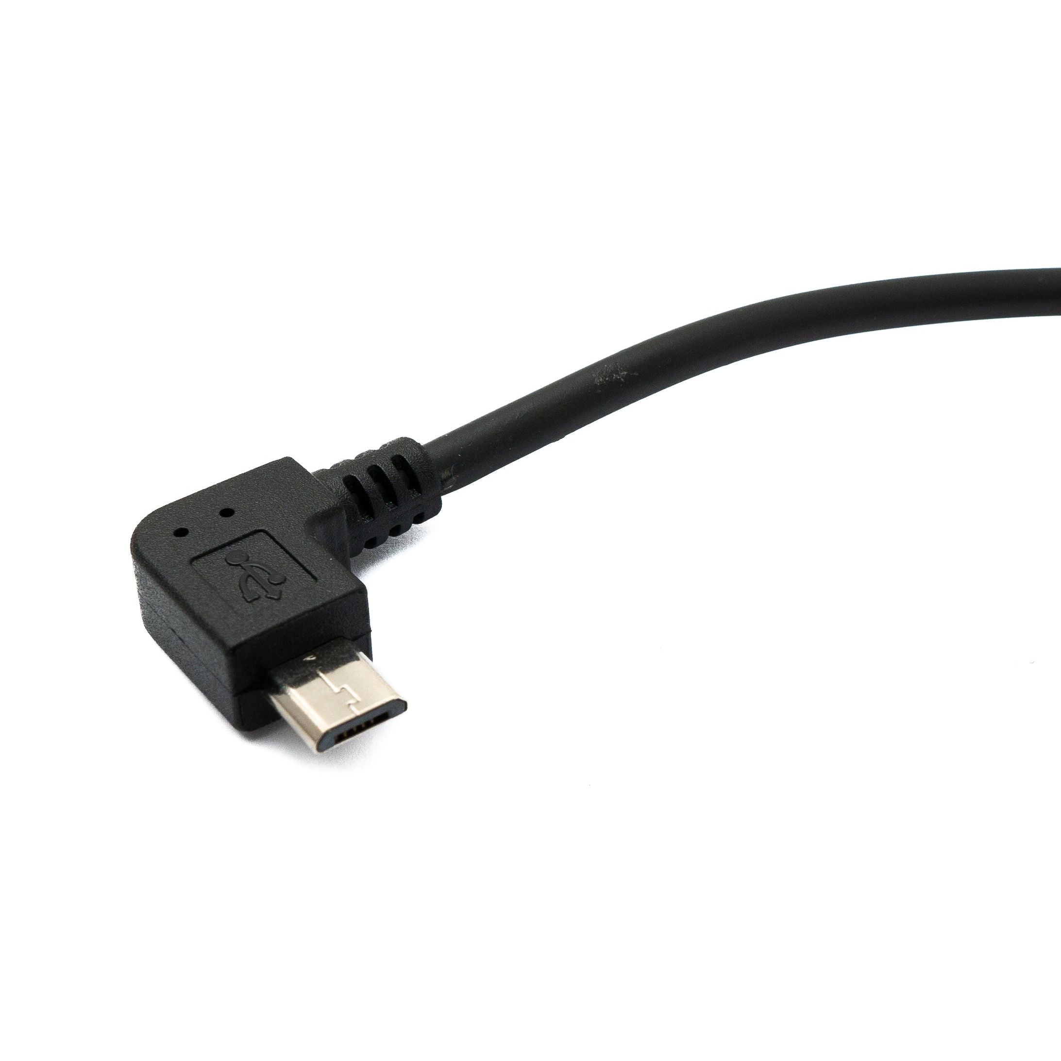 System-S USB 2.0 Kabel 30 Cm Micro B Zu Micro B Winkelkabel Flexibel Für Enge Bereiche