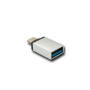 SYSTEM-S USB 3.1 Adapter Typ C Stecker zu 3.0 A Buchse 5 Gbit/s in Grau