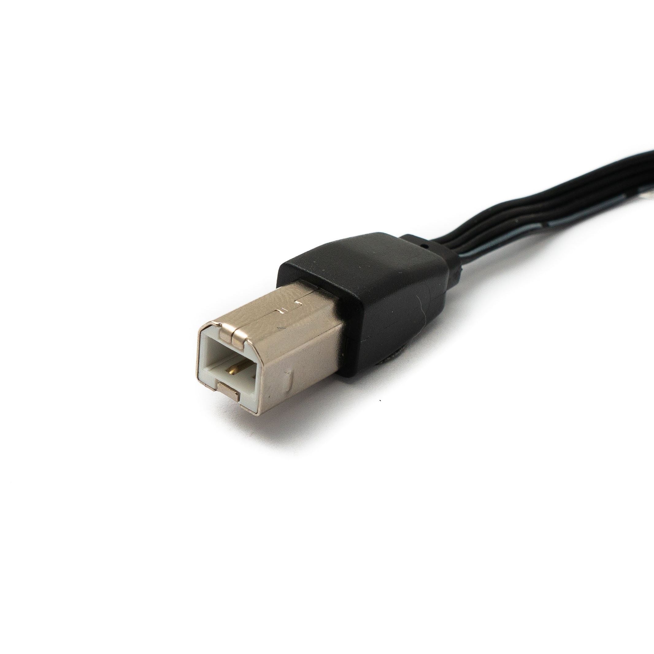 USB 2.0 Kabel Typ B Zu Typ A Kurz 13 cm Flach Schwarz Systemhaus Zakaria Perfekt Für PC Drucker