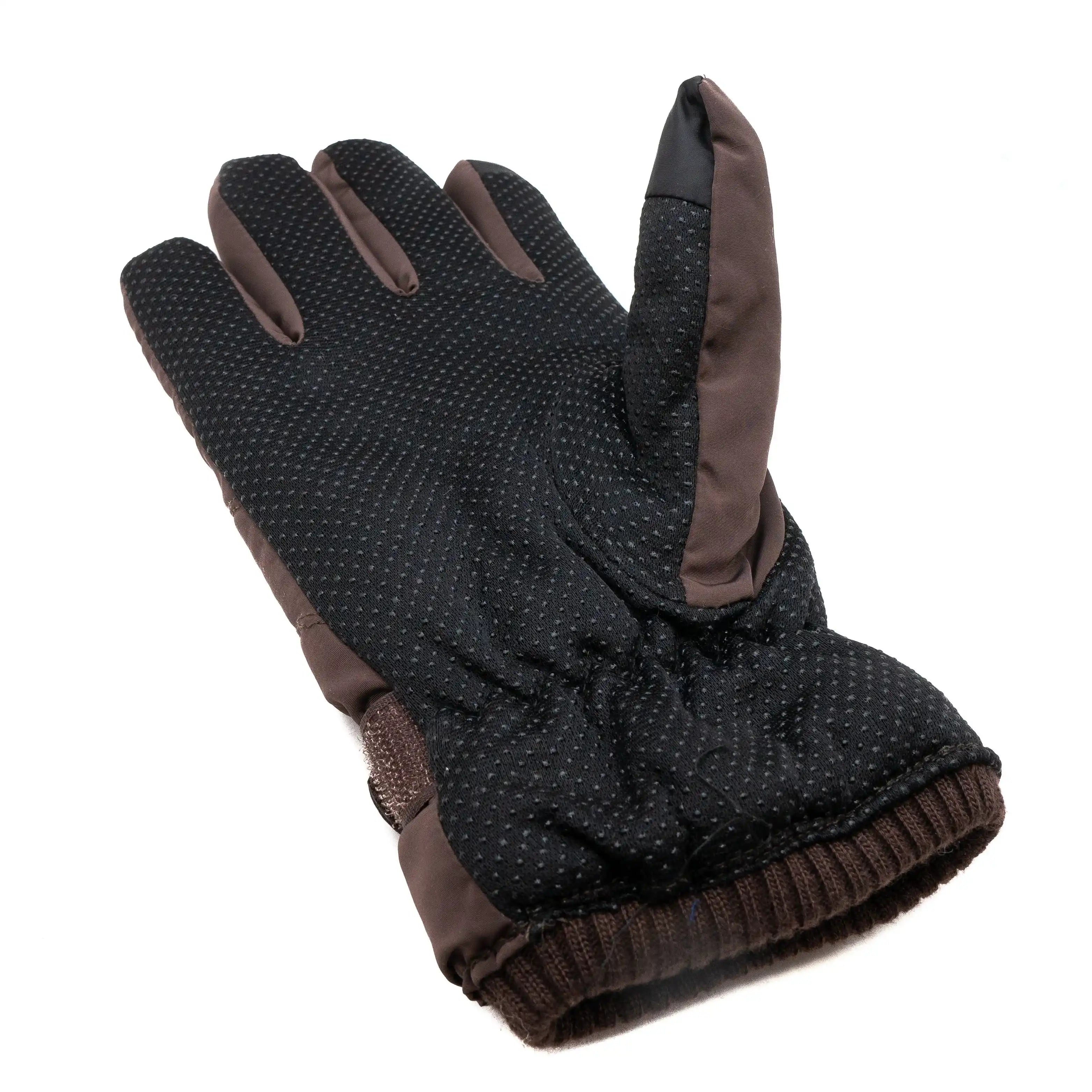 SystemS Anti Rutsch Handschuhe Aus Polyester Für Touchscreen Smartphones Braun Haltbar