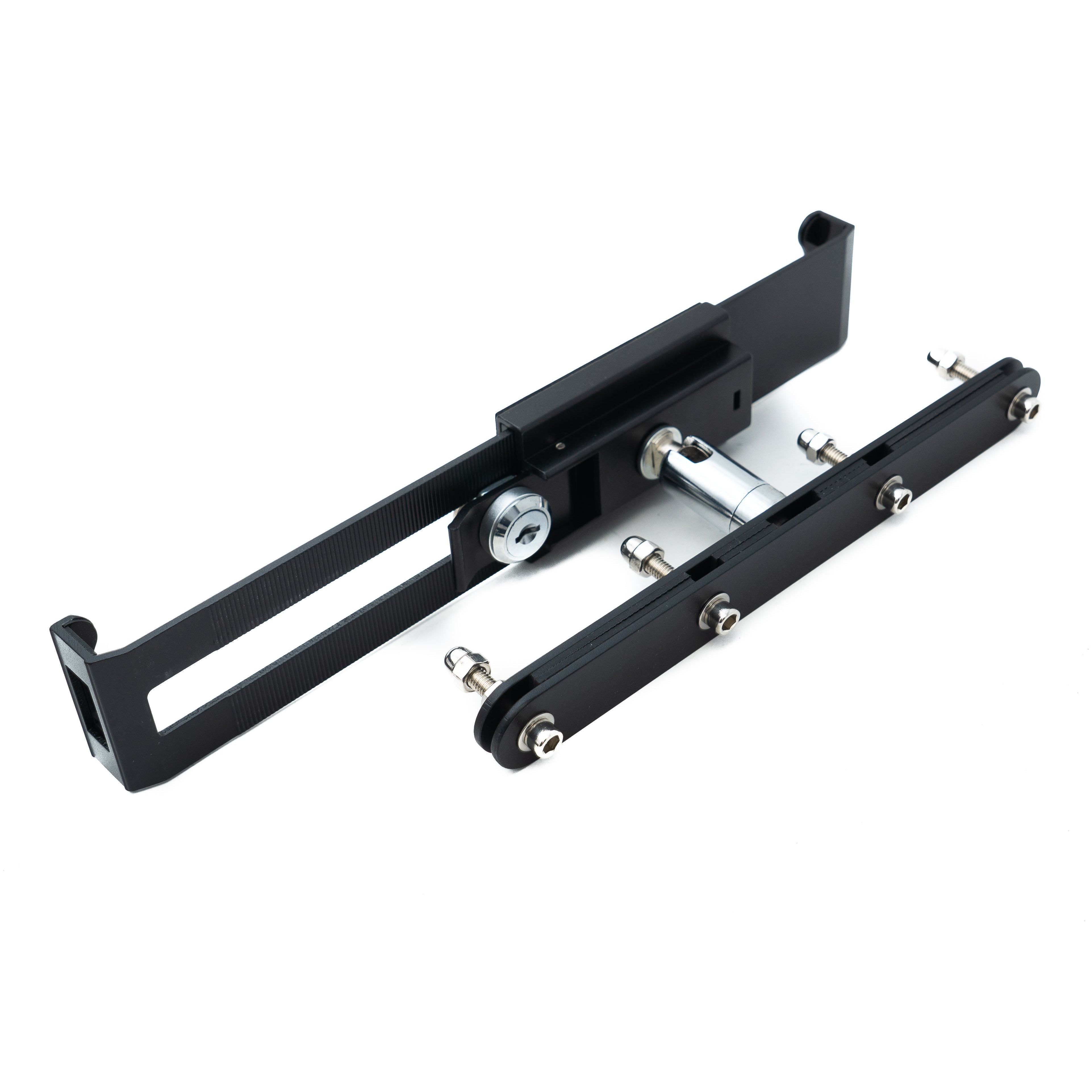 SYSTEM-S Auto Kopfstütze Halterung 360 Grad Drehbar Abschließbar Für Tablets Von 17 Bis 30 cm Breite