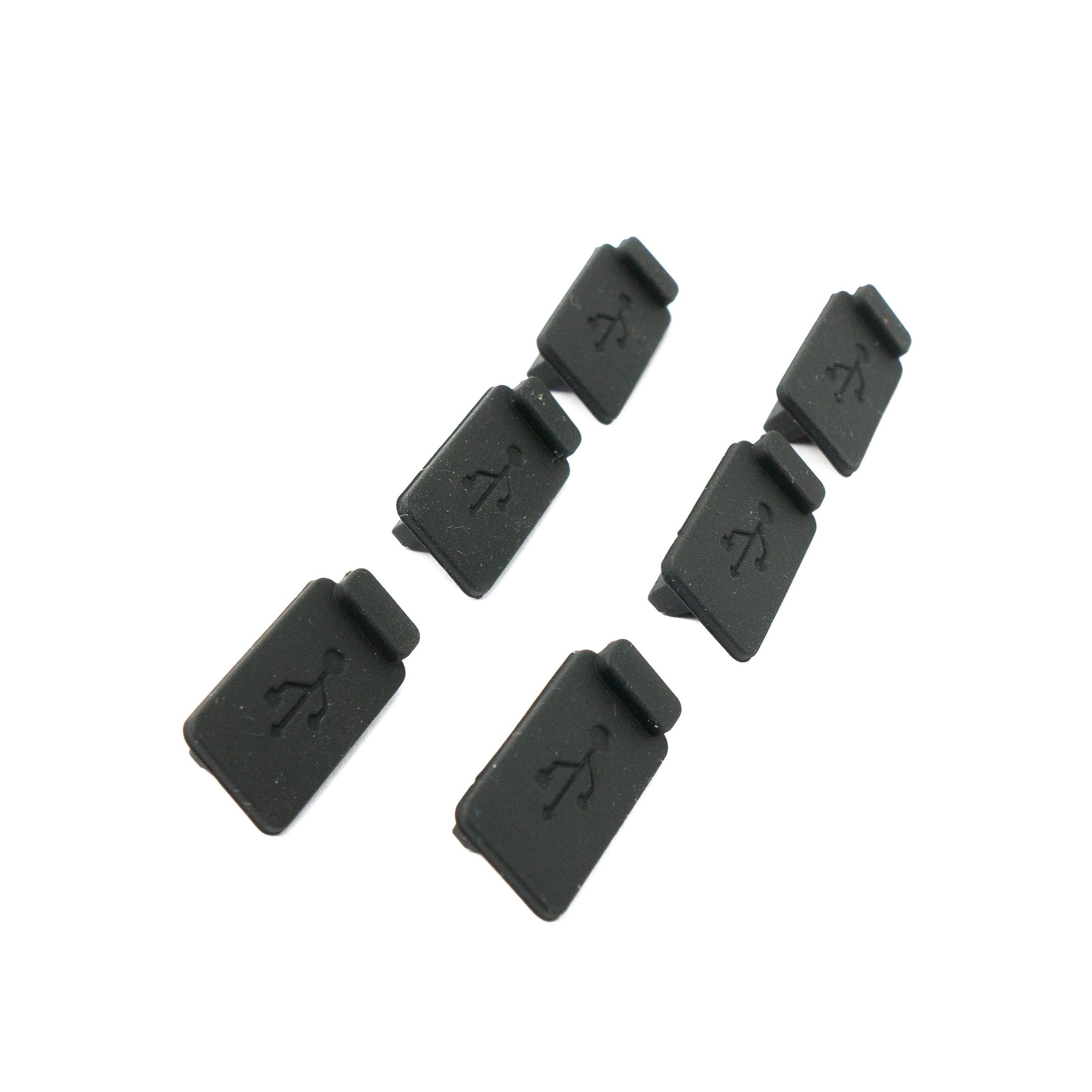 Sechs USB Typ A Staubschutzabdeckungen Aus Silikon Schwarz Kompatibel Mit Den Meisten Anschlüssen