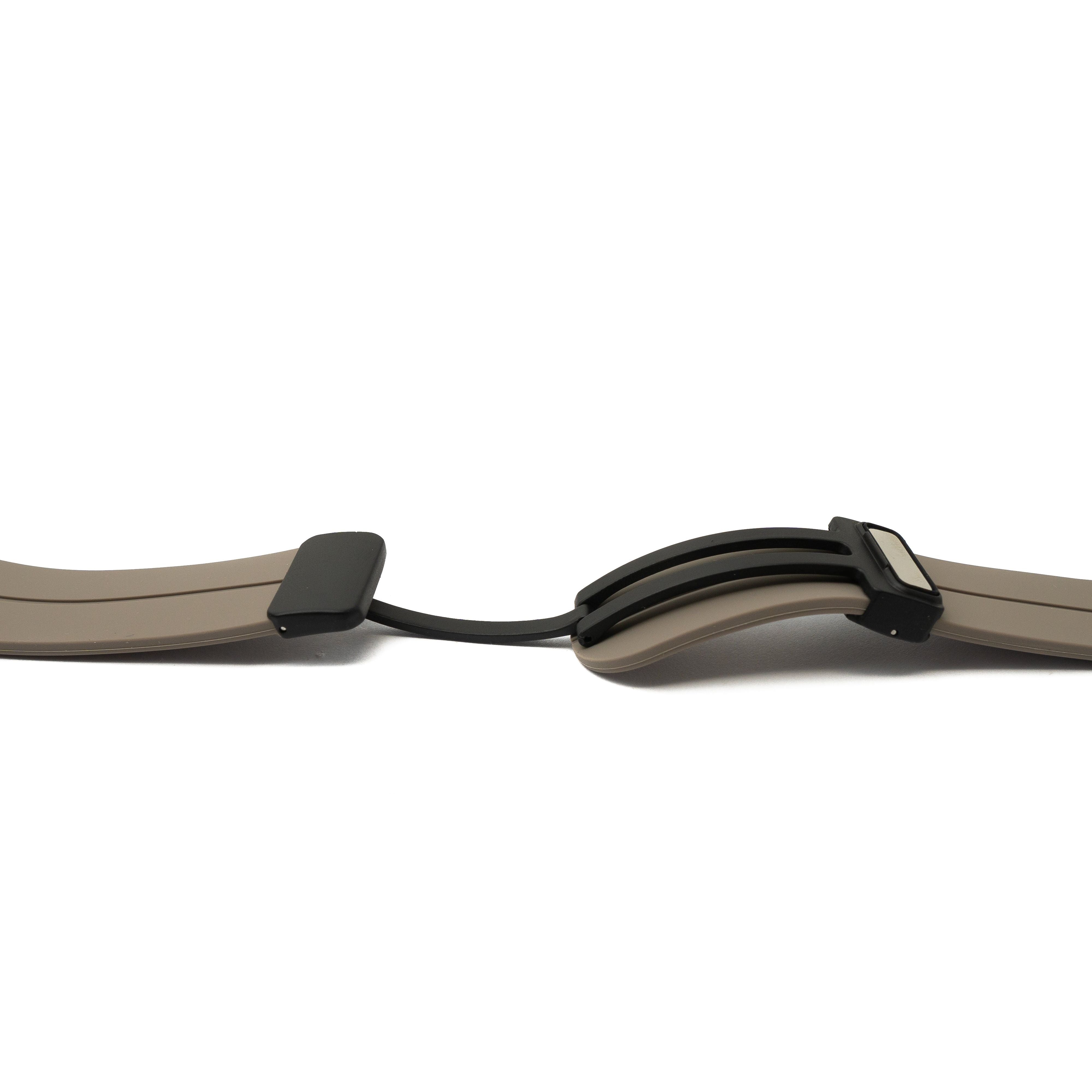 Silikon Armband 20 mm Grau Kompatibel Samsung Galaxy Watch 5 4 Smartwatch Slim Comfort