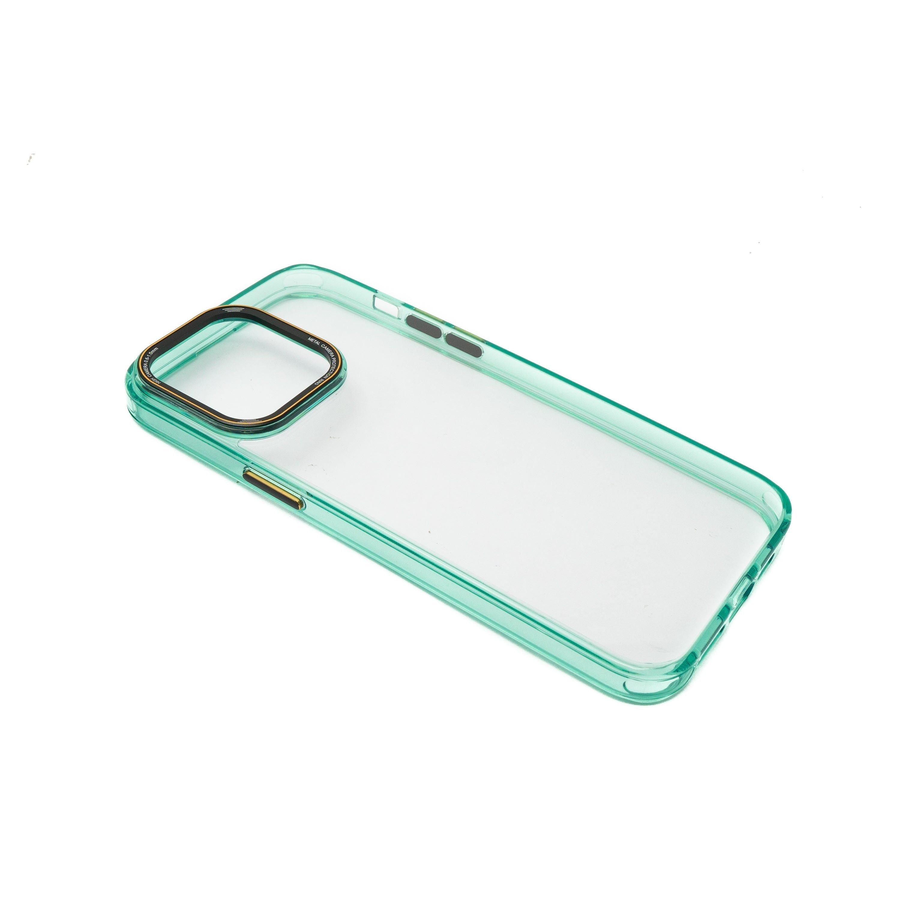 TPU Schutzhülle Grün Transparent Für iPhone 14 Pro Max Mit Kamera Und Knopfschutz Stoßfest