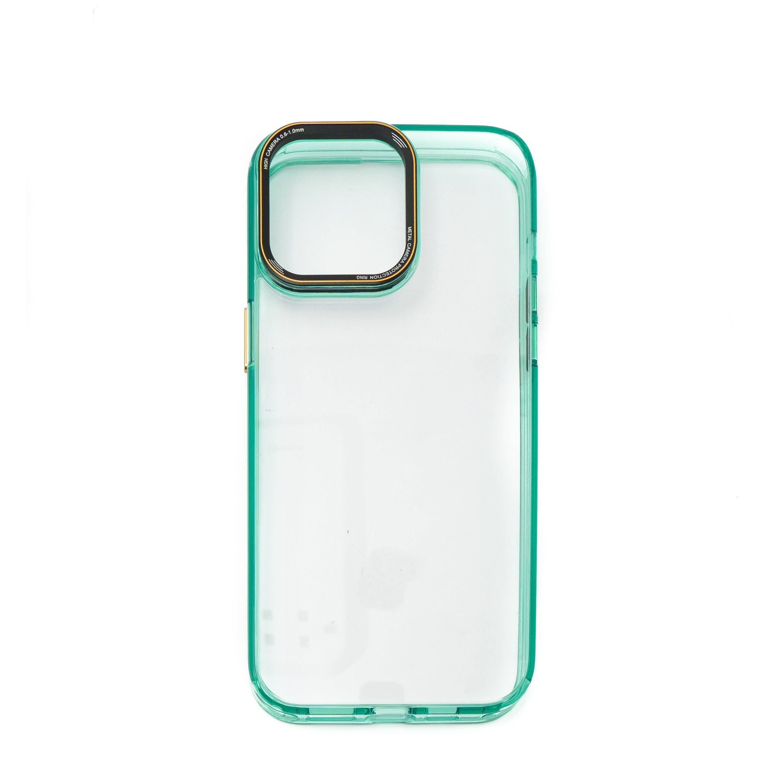 TPU Schutzhülle Grün Transparent Für iPhone 14 Pro Max Mit Kamera Und Knopfschutz Stoßfest