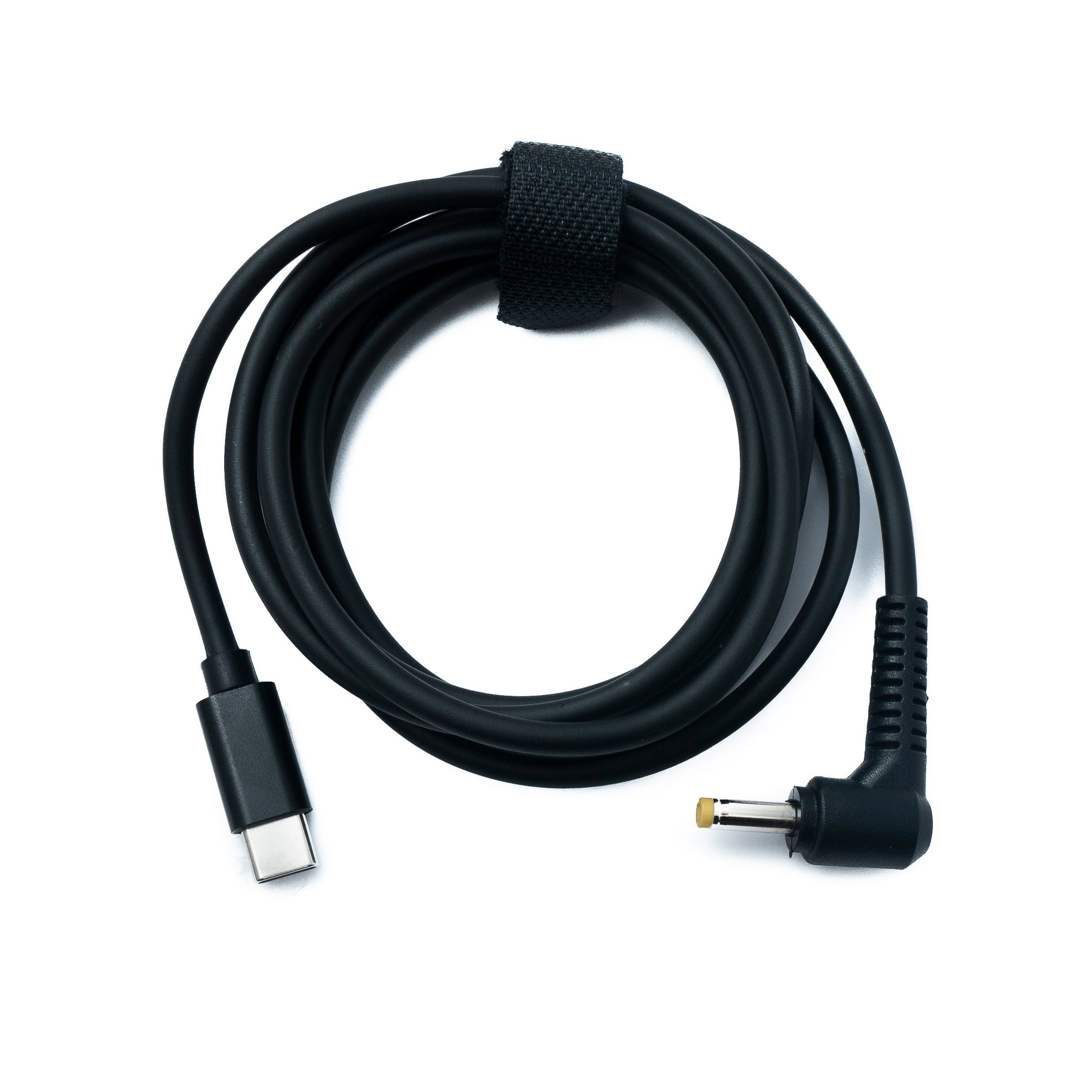 DC Kabel 20V 150 Cm 4,0 x 1,7 Mm DC Stecker Zu USB C Typ C Winkelstecker Mobil Flexibel