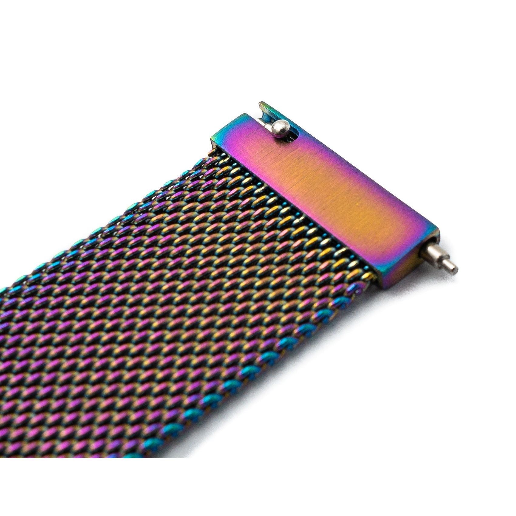 Milanaise Edelstahl Armband 20 Millimeter Für Huawei Watch Kompatibel Metallverschluss Buntes Design